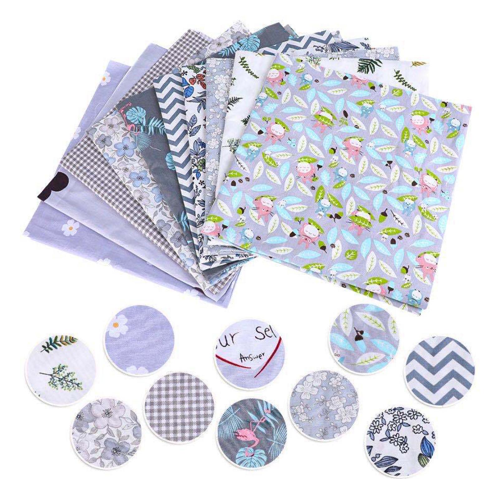 44Pcs Fat Quarters Fabric Bundle Sewing Floral Printed Quilt Material Craft