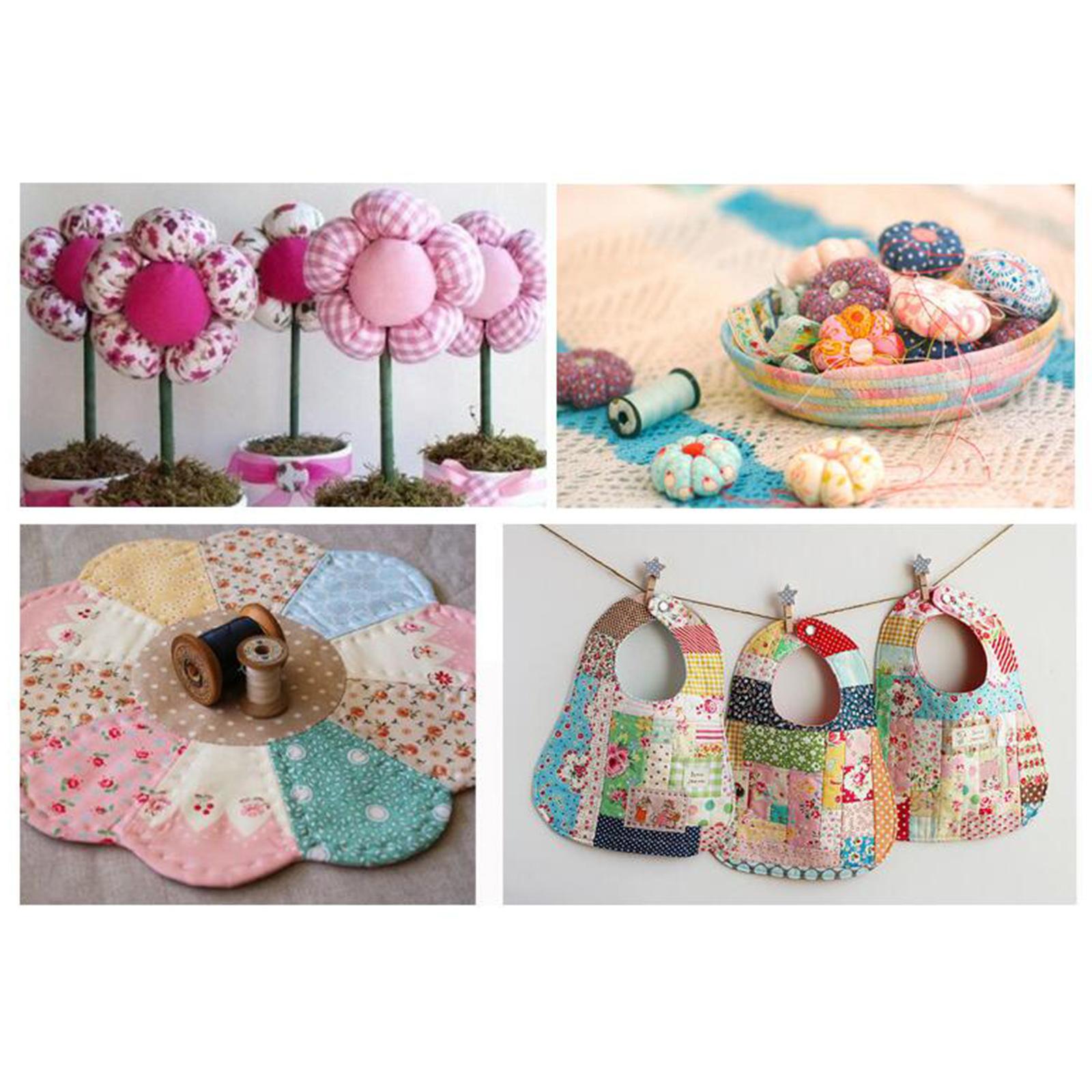 44Pcs Fat Quarters Fabric Bundle Sewing Floral Printed Quilt Material Craft