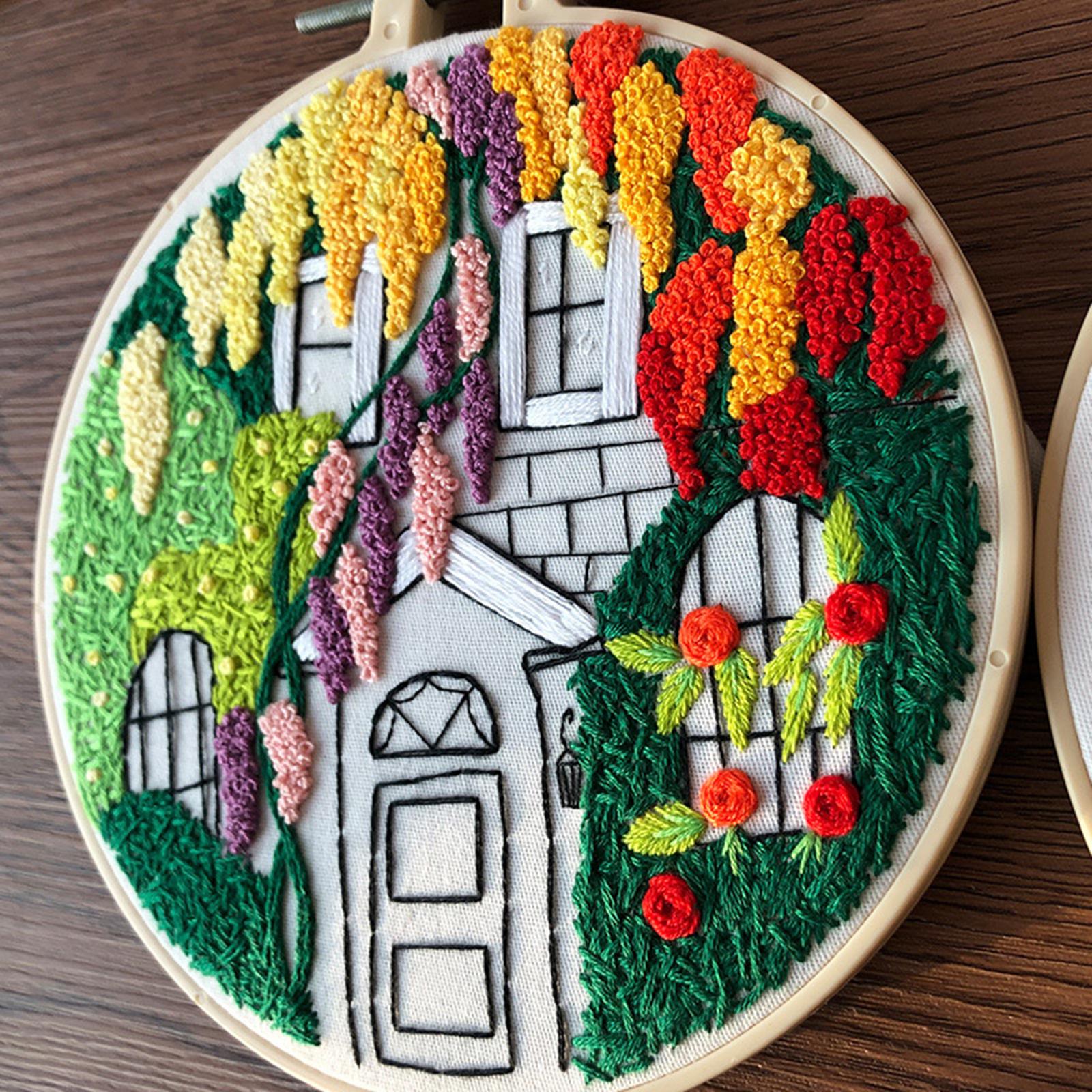 Embroidery Kit Cross Stitch Beautiful Craft for Kids Adults Grape Garden