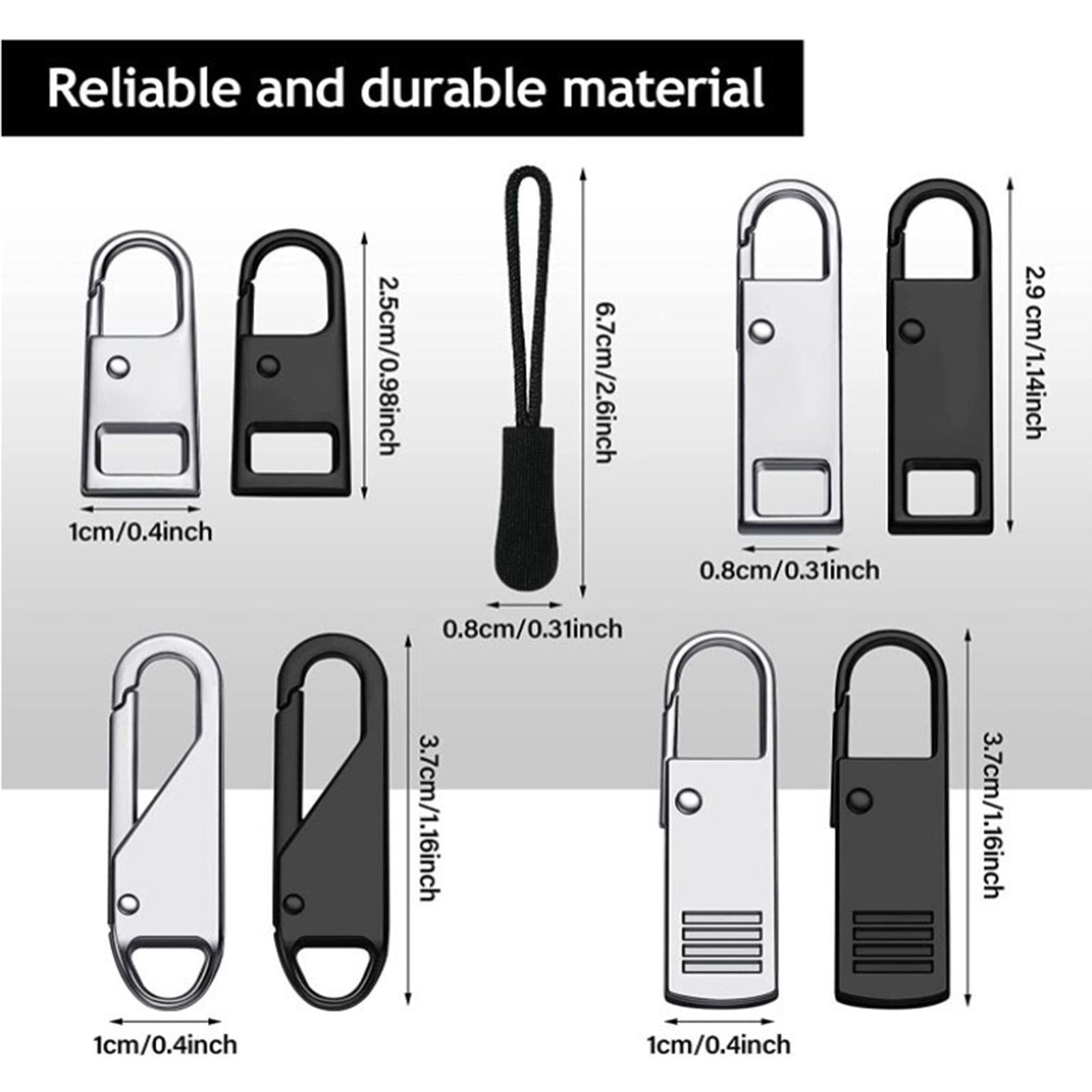 32 Pieces Zipper Pull Detachable Zipper Puller for Coat Boots 2 Colors