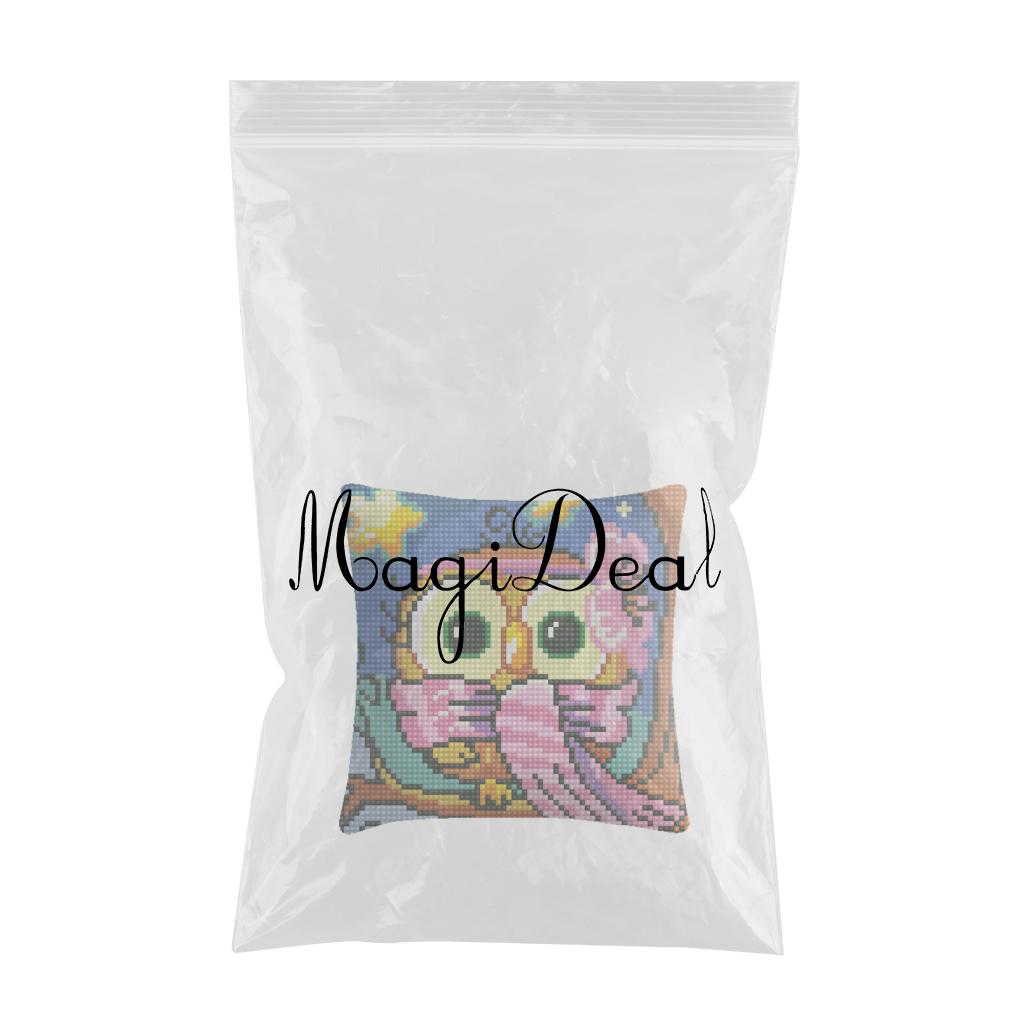 Embroidery Pillow Covers Kit DIY Home Decor for Beginners Kids Owl