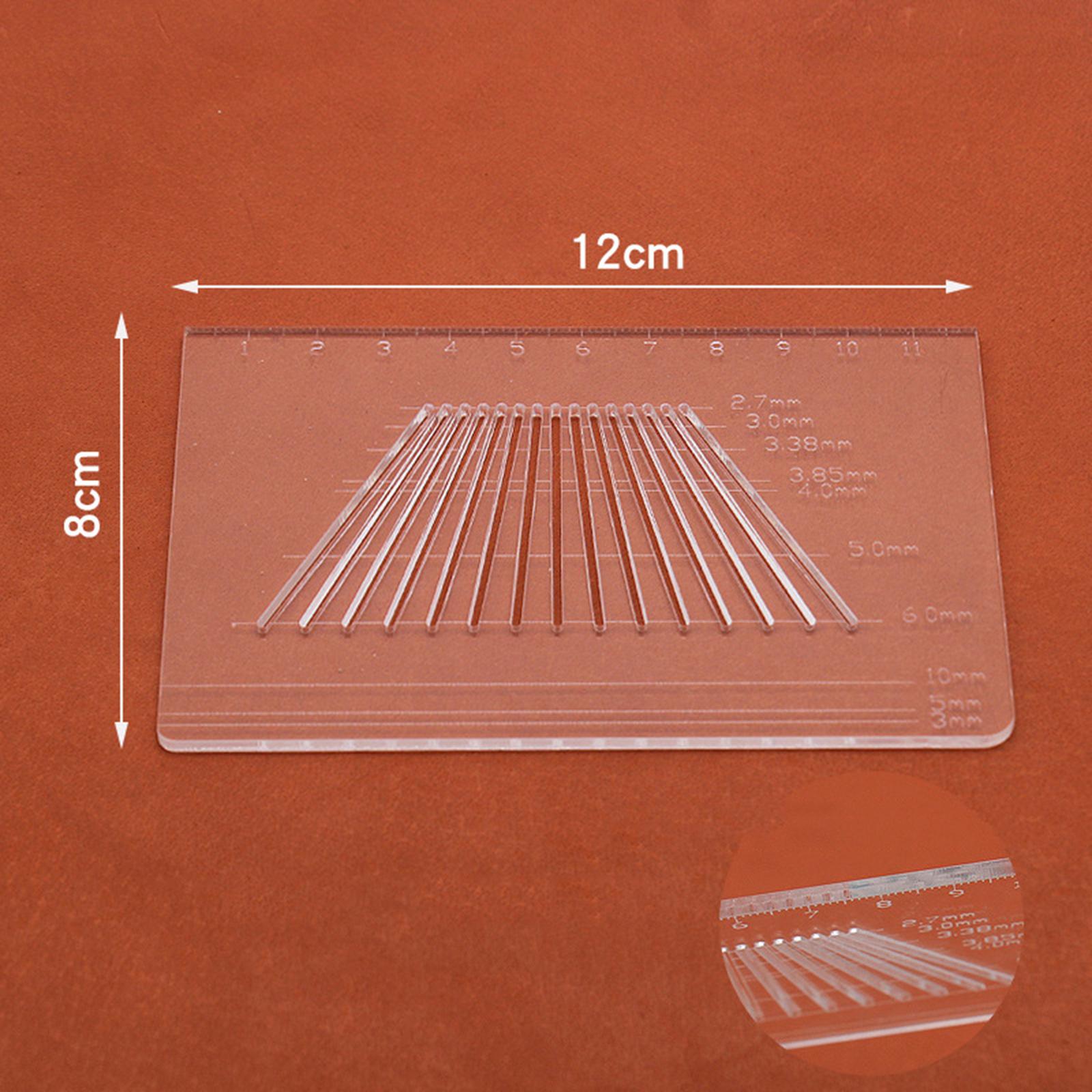 Chop Position Adjustment Ruler Mark Spacing Leather Craft Accessories DIY
