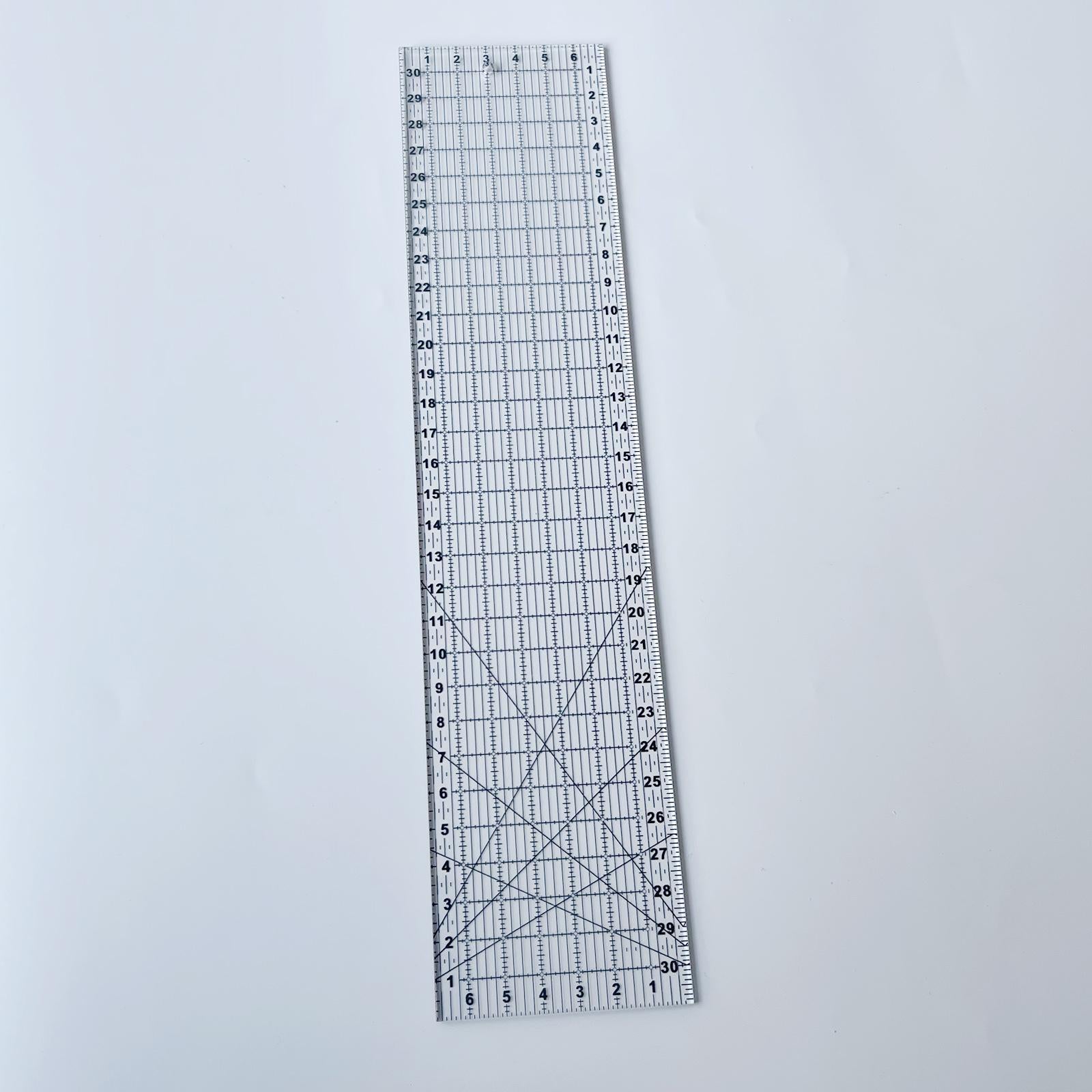 Quilting Template Acrylic Patchwork Sewing Frame Ruler DIY Sewing Measure 7x31cm