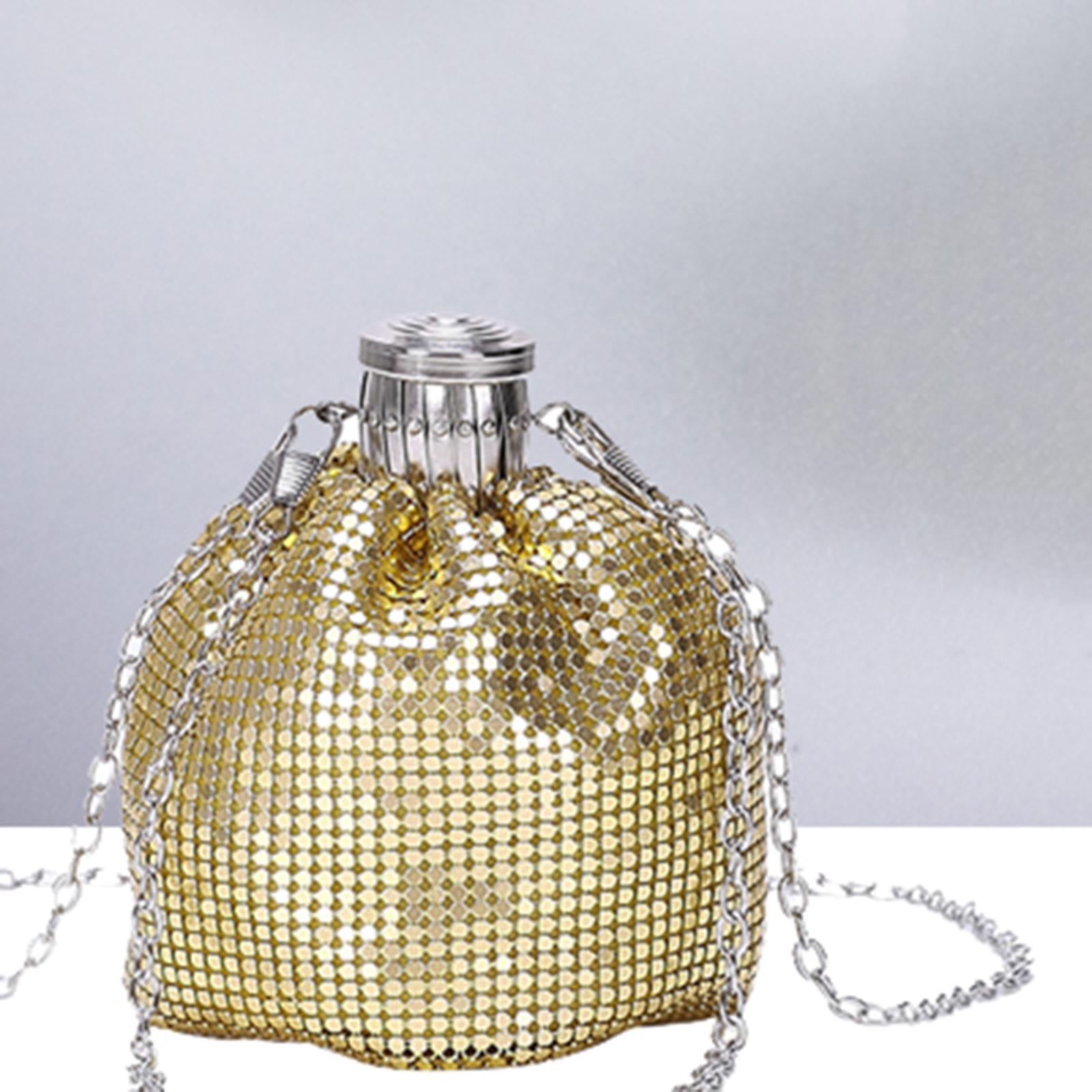 Open Size Expandable Gate Purse Frame Coin Cylinder with Loops Retractable