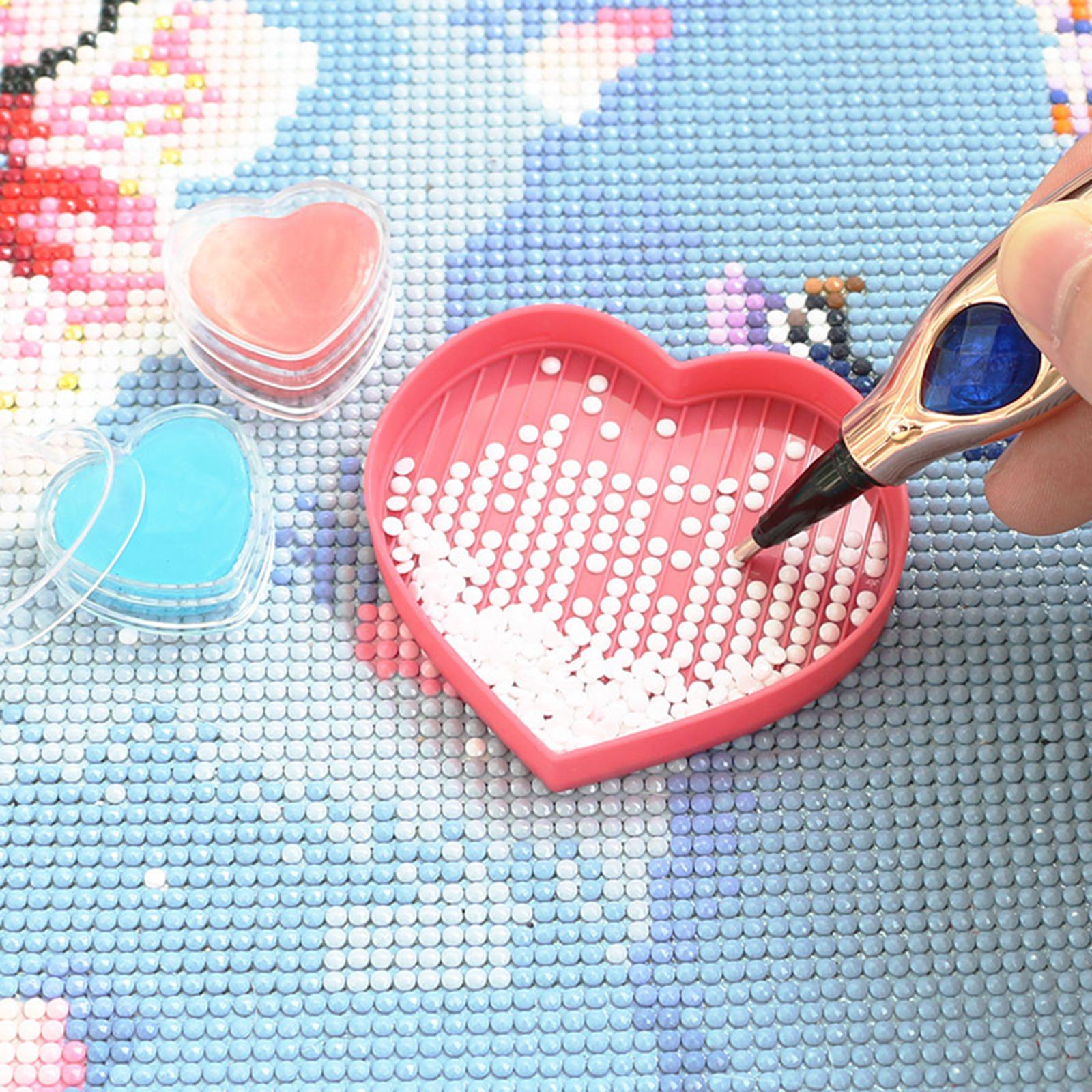 Diamond Art Pen and Trays Set Embroidery Tools for Crafts Cross Stitch Blue
