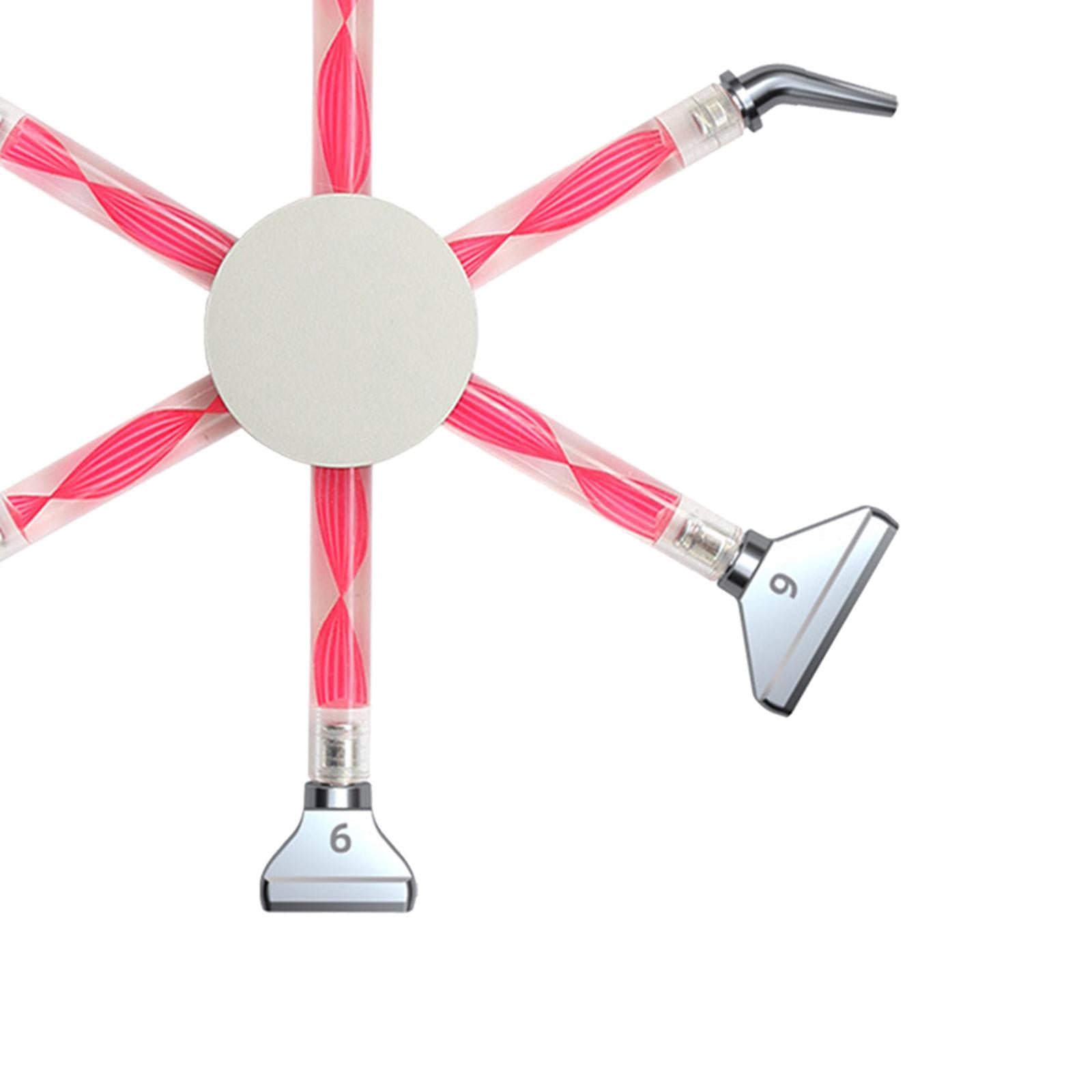 Multi-link 6 Heads 5D Diamond Painting Drill Pen Rhinestone Picker Red