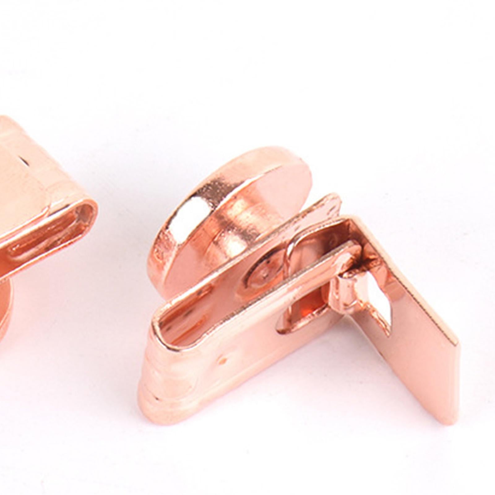 6Pcs Clip On Buttons Extender for Mask for Ear Relief Hat Hairband Rose Gold