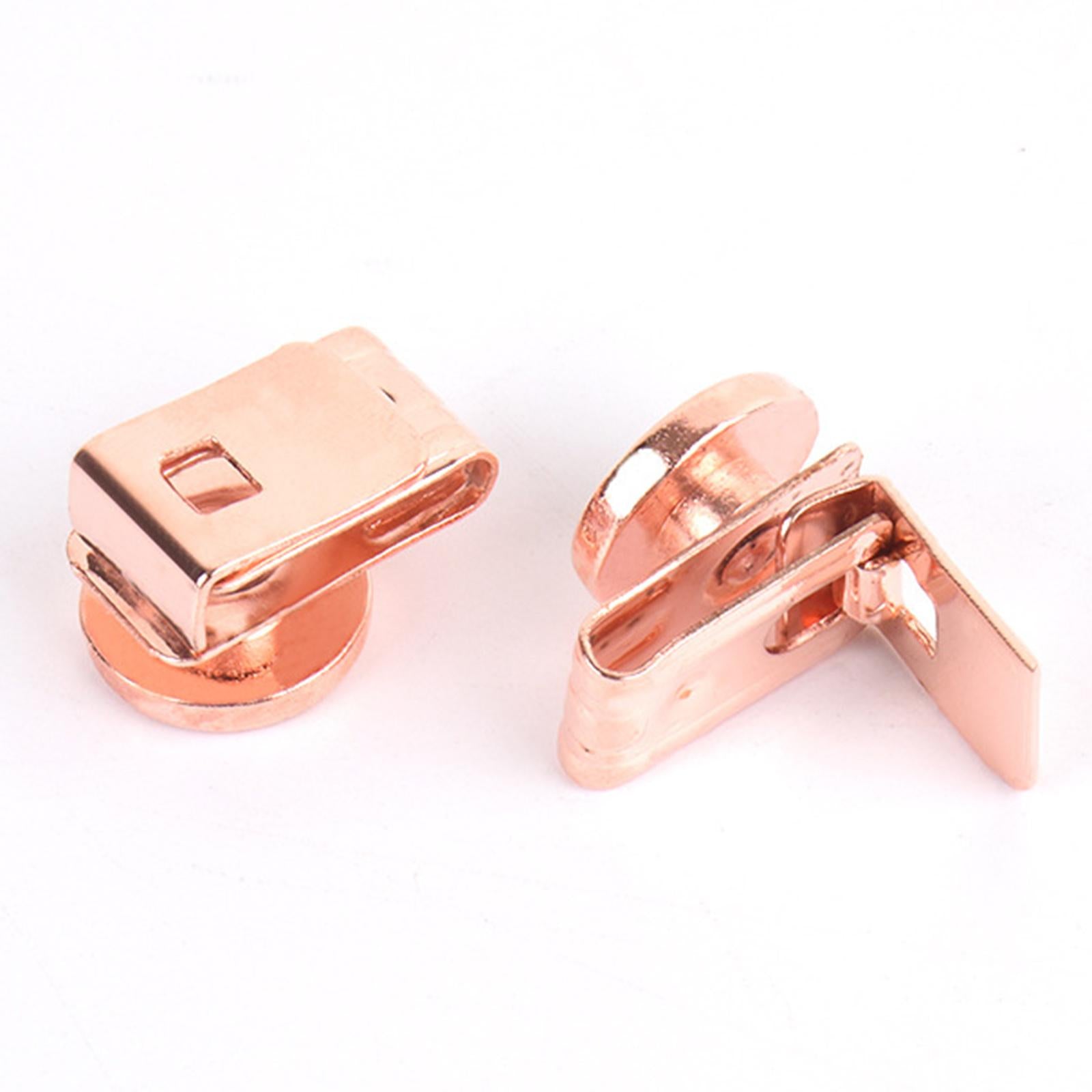 6Pcs Clip On Buttons Extender for Mask for Ear Relief Hat Hairband Rose Gold