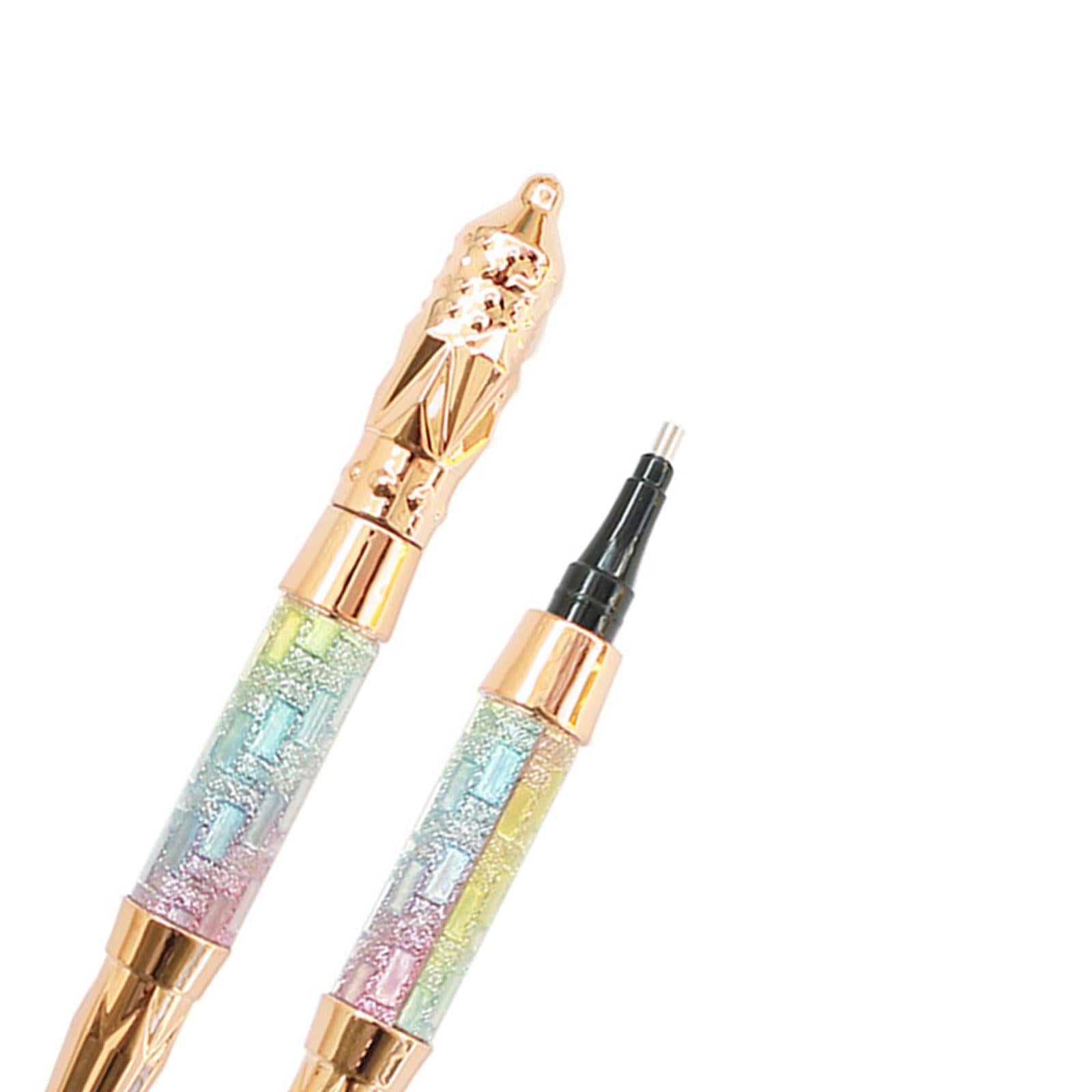 2x Diamond Painting Pen Point Drill Embroidery Cross Pink Colorful