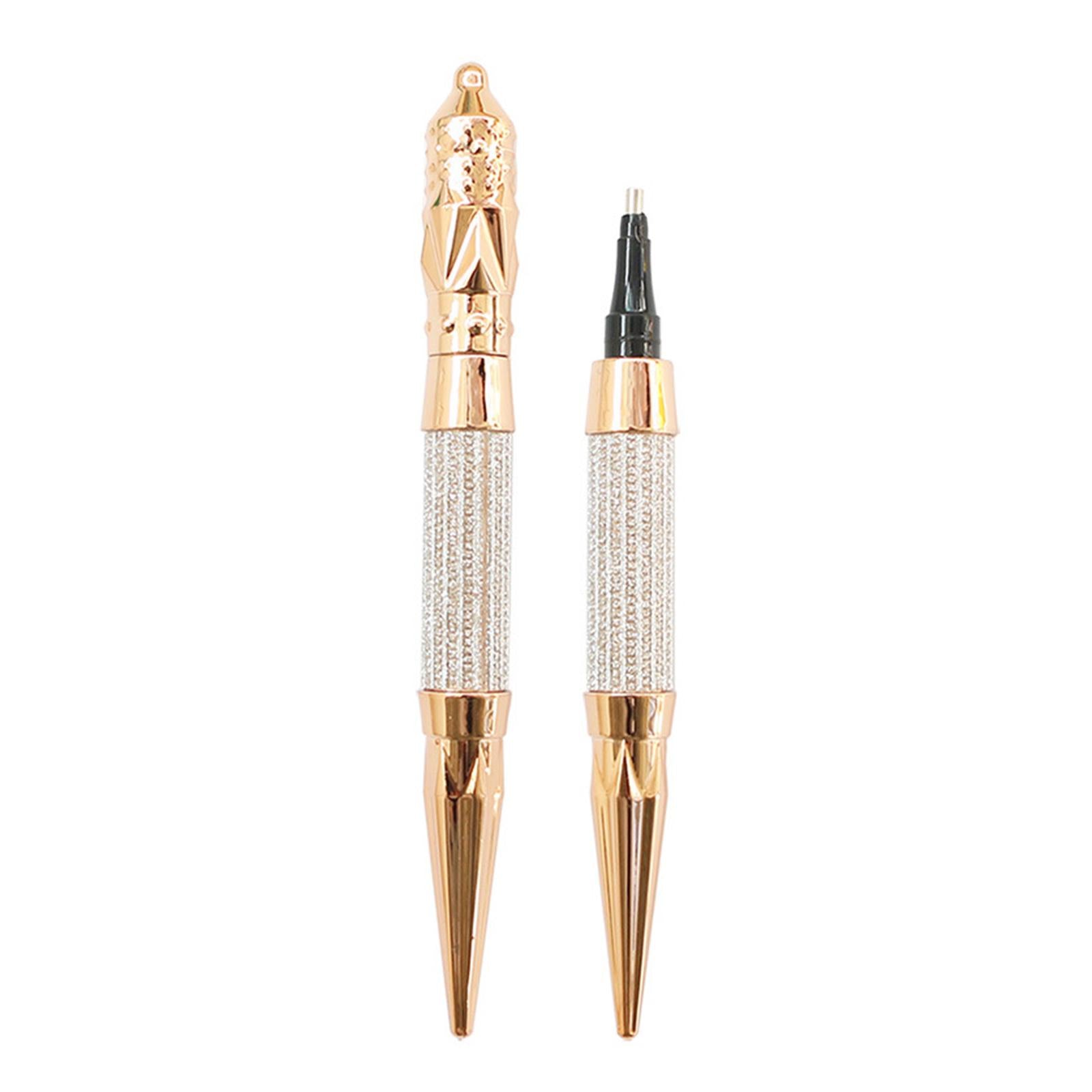 2x Diamond Painting Pen Point Drill Embroidery Cross Clear Pink Crystal