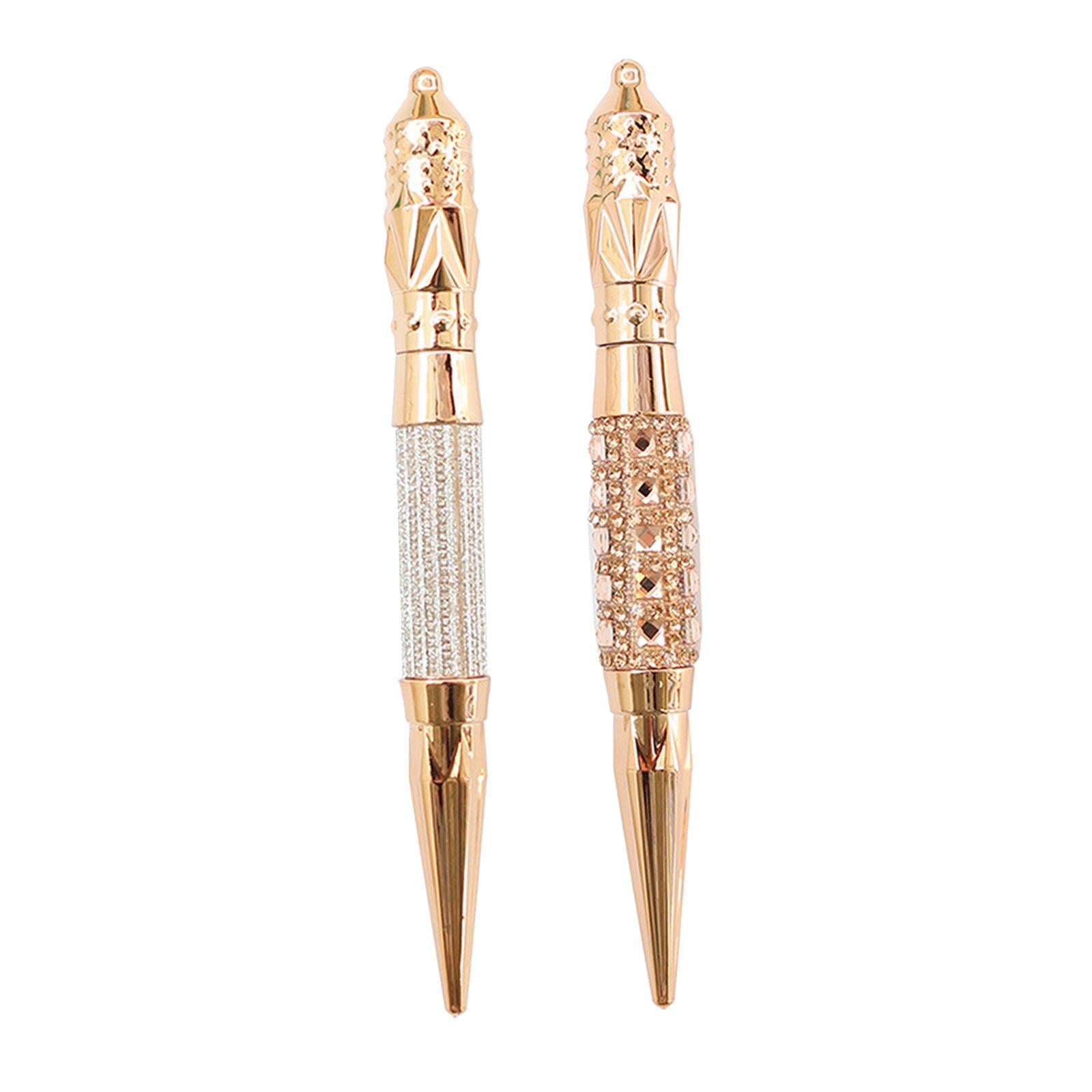 2x Diamond Painting Pen Point Drill Embroidery Cross Clear Pink Crystal