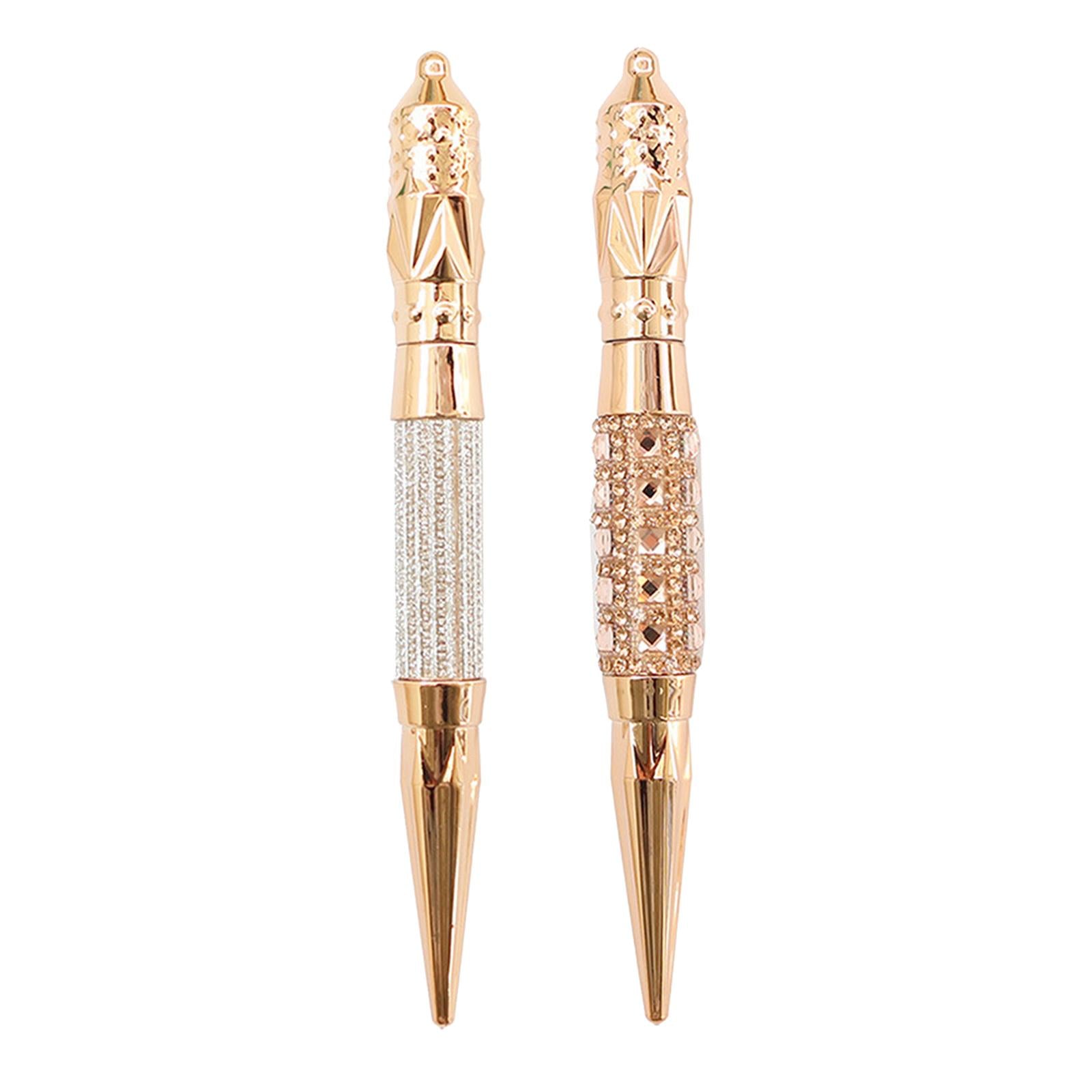 2x Diamond Painting Pen Point Drill Embroidery Cross Clear Pink Crystal