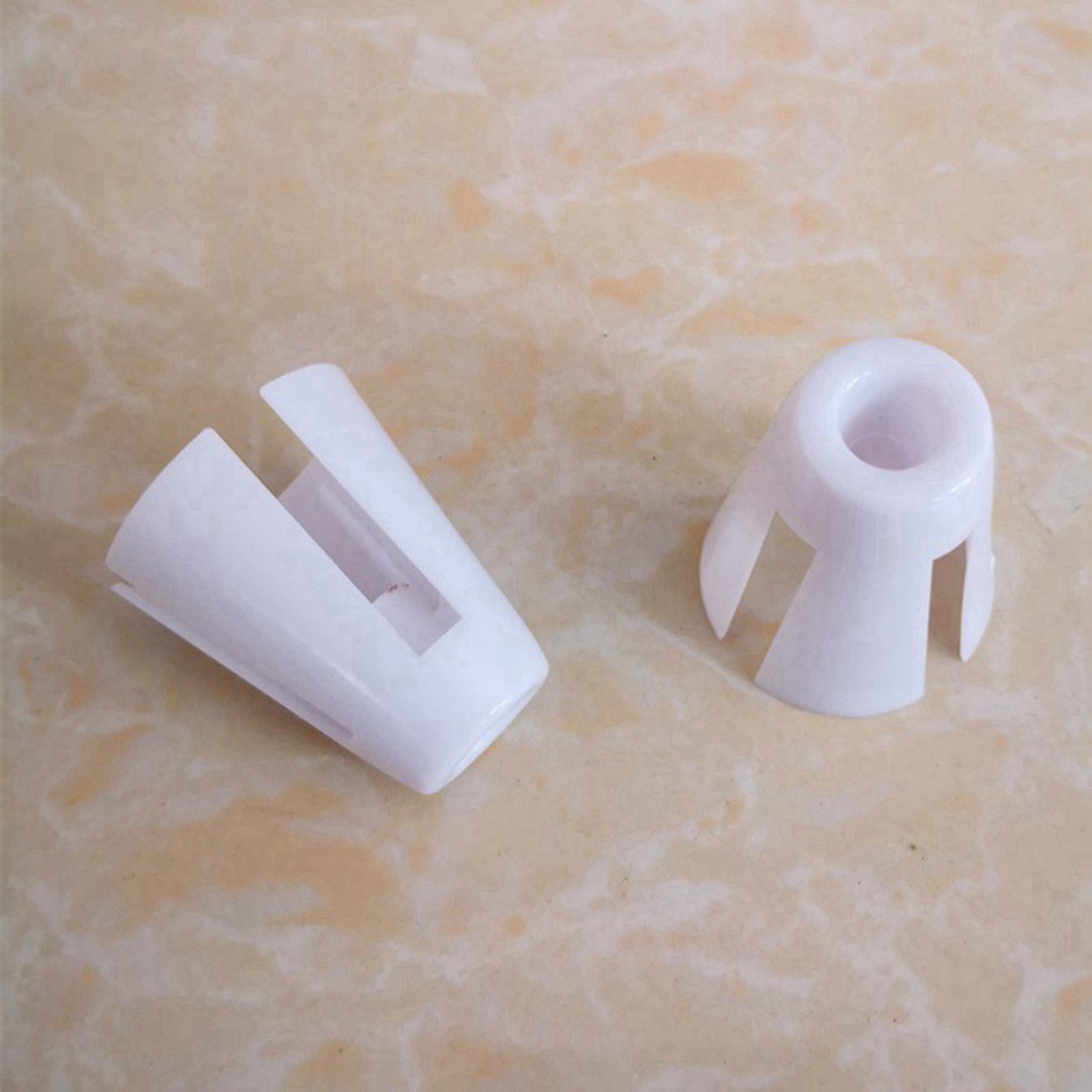 20 Pieces Coil Claw Thread Spool Cone Holder White Plastic Sewing Part