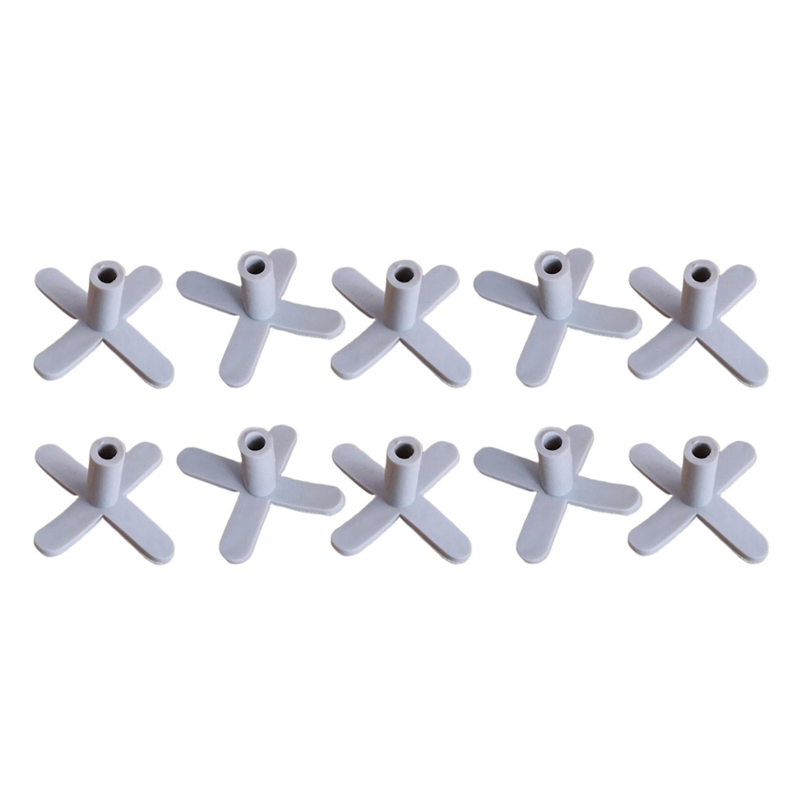 10 PCS Coil Cross Stand Thread Spool Cone Holder White Plastic Sewing Part
