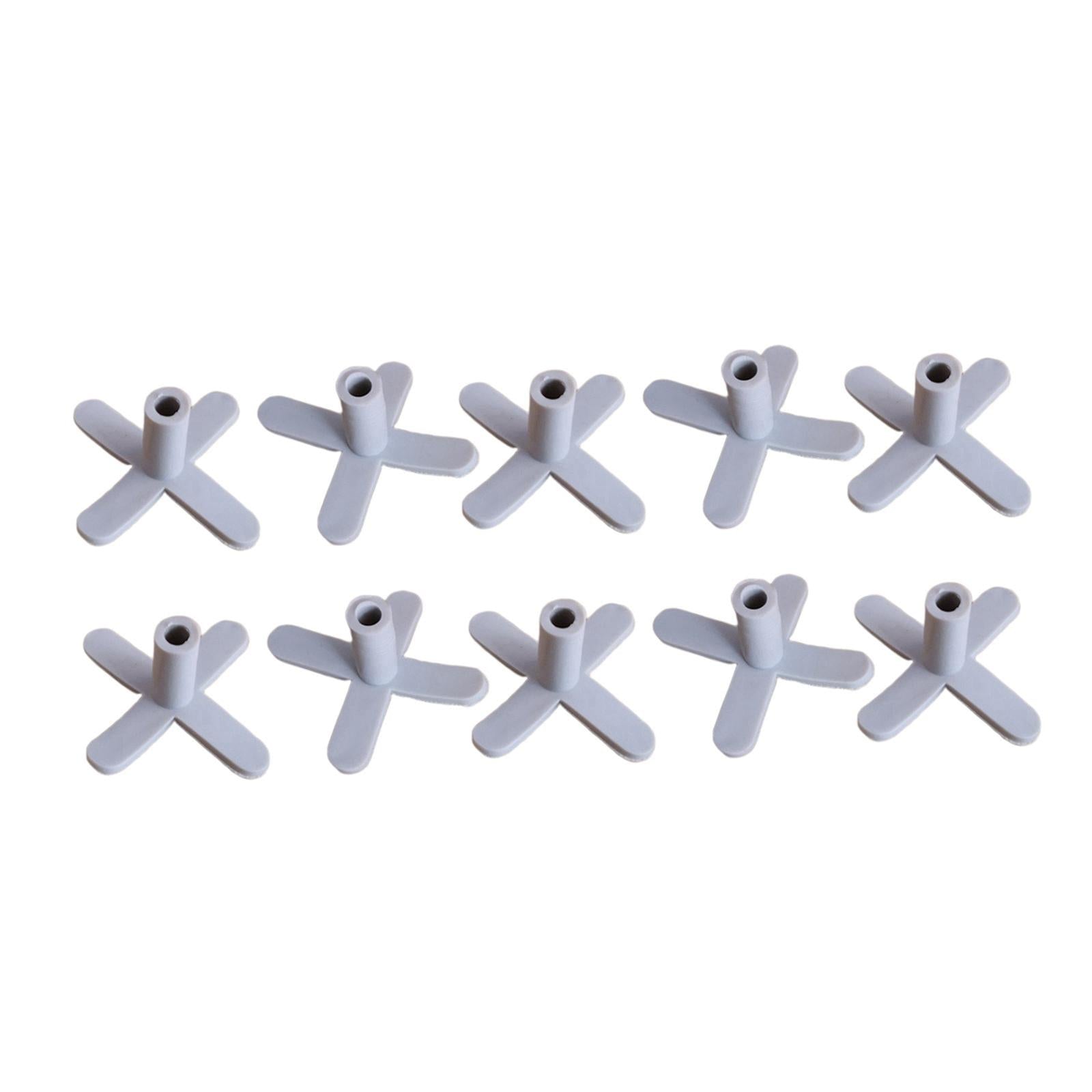 10 PCS Coil Cross Stand Thread Spool Cone Holder White Plastic Sewing Part