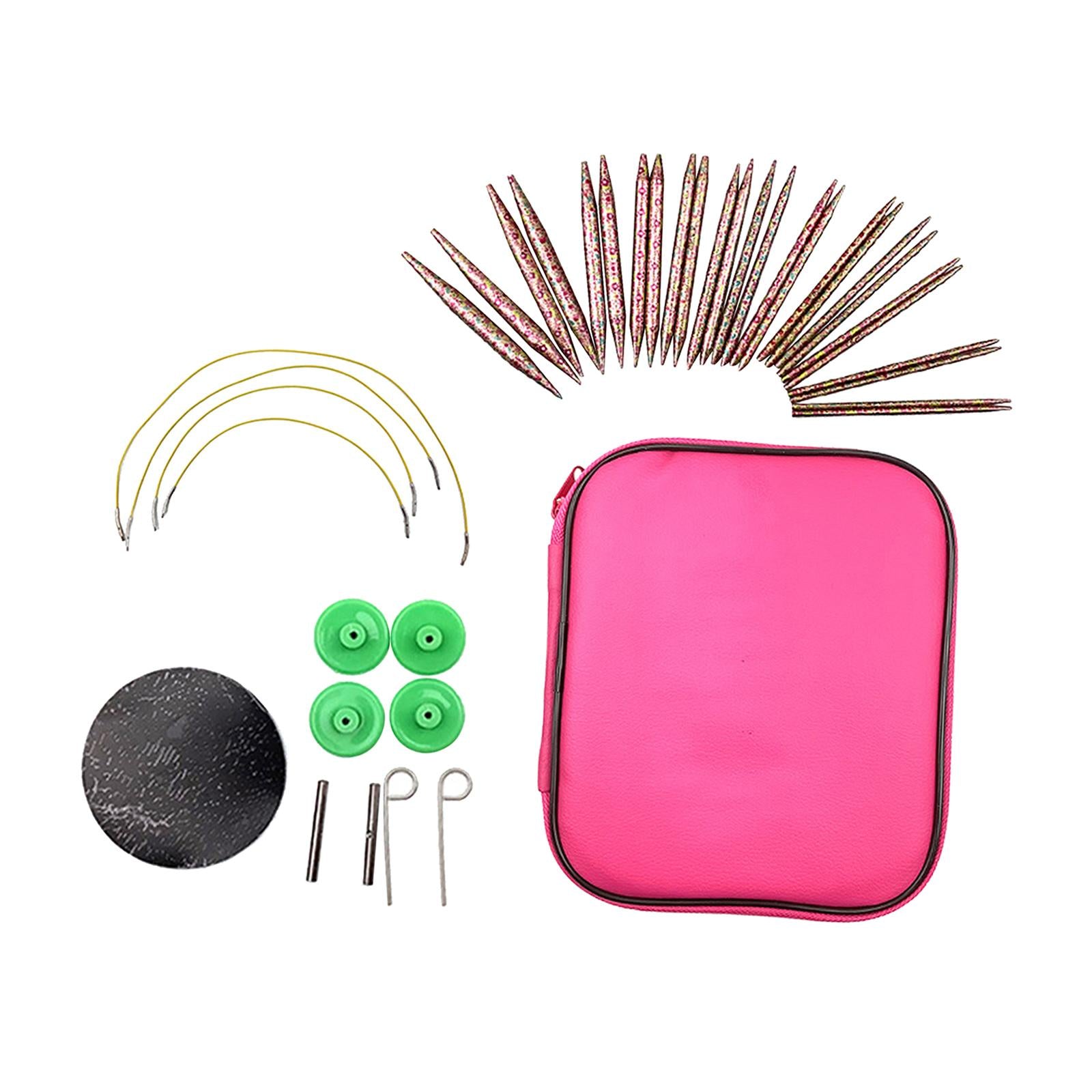 Crochet Hooks Disassemble Circular Needles 3.0mm-10mm Weaving Kit Ruler Hook