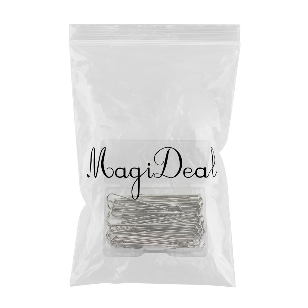 100x Metal Fork Pins for Quilting Sewing Needlework Accessories 17x6mm