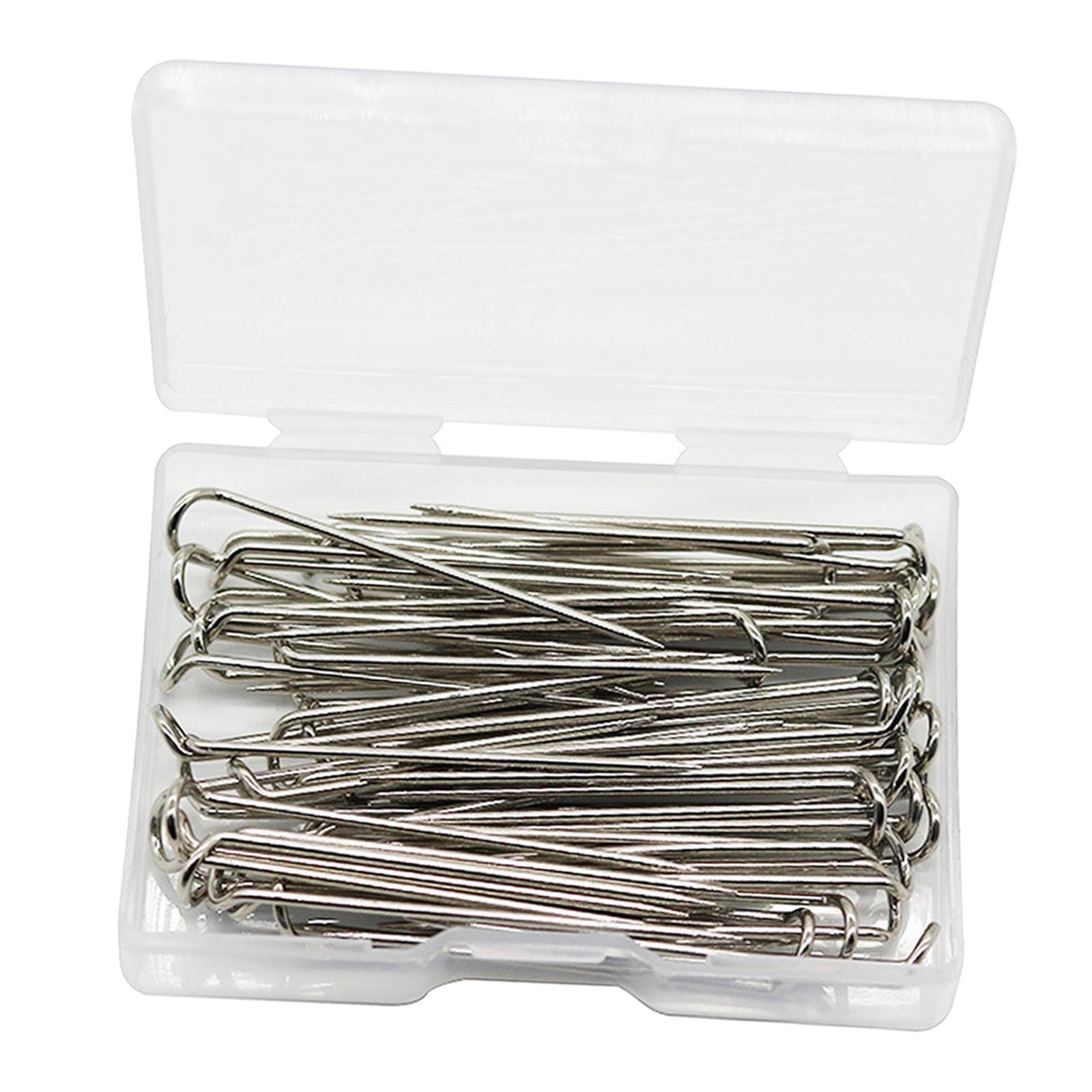 100x Metal Fork Pins for Quilting Sewing Needlework Accessories 17x6mm