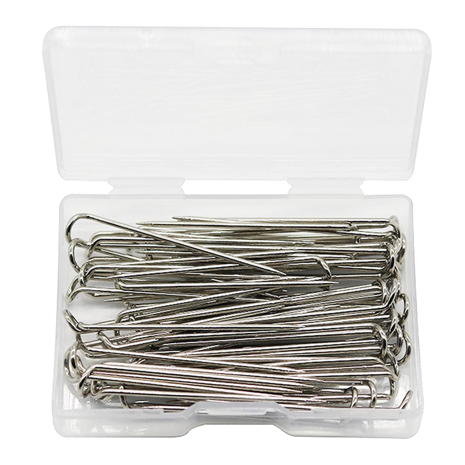 100x Metal Fork Pins for Quilting Sewing Needlework Accessories 17x6mm