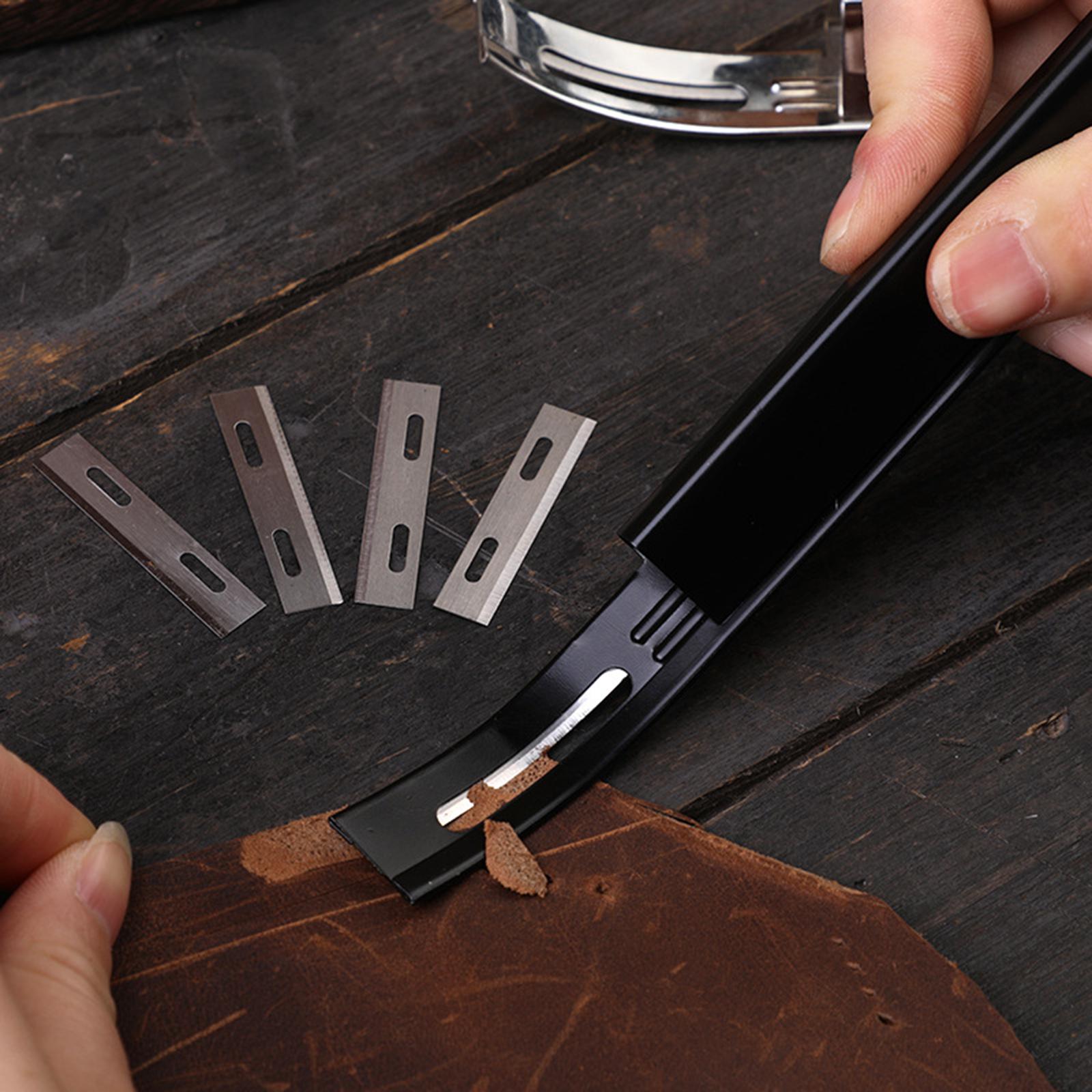 Leather Skiver Set DIY Tool Craft Skiving Sharp Knife Leathercraft Accessory