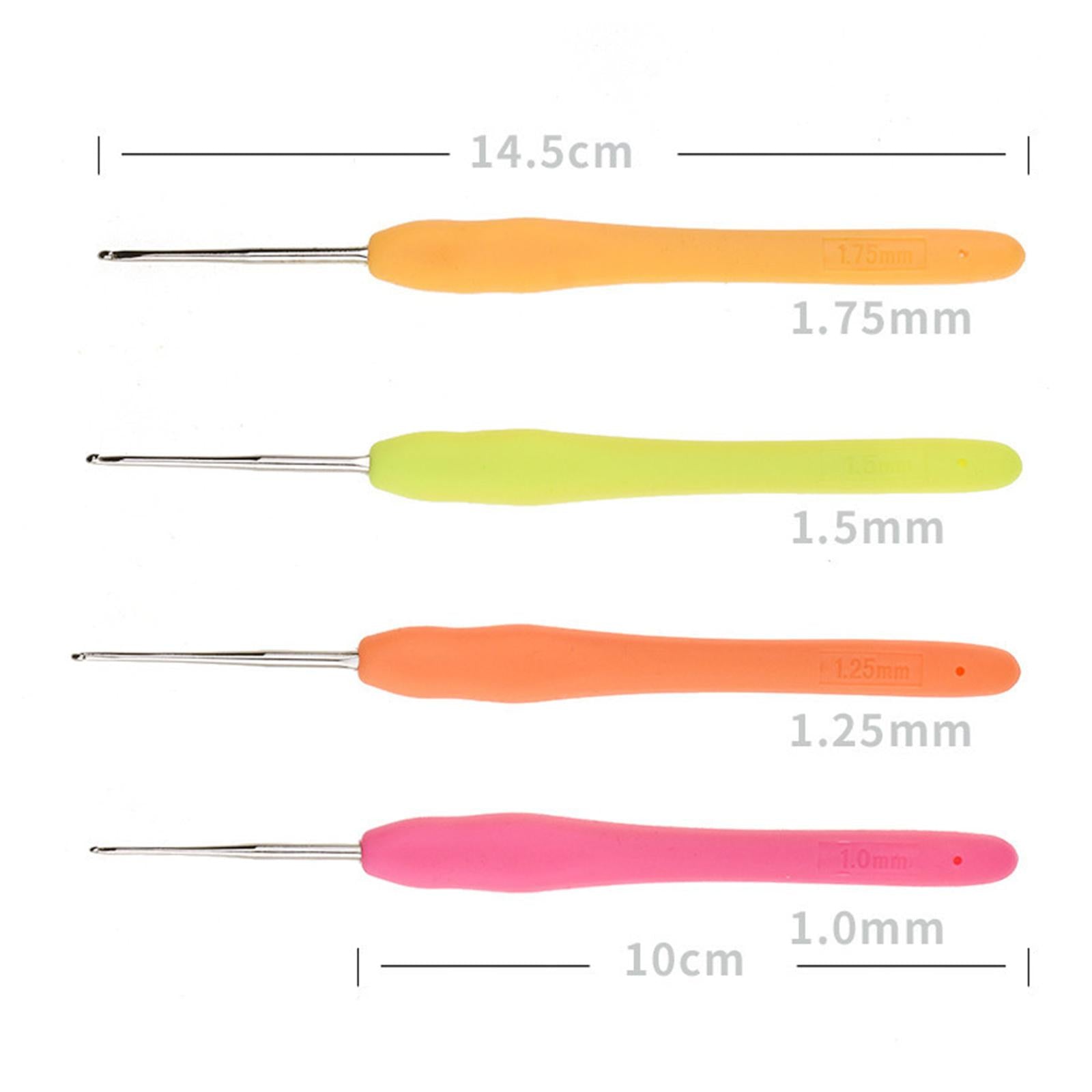 13x Crochet Hooks Set Knitting Needles 6 Rool Wool Sewing Weaving 2mm - 6mm