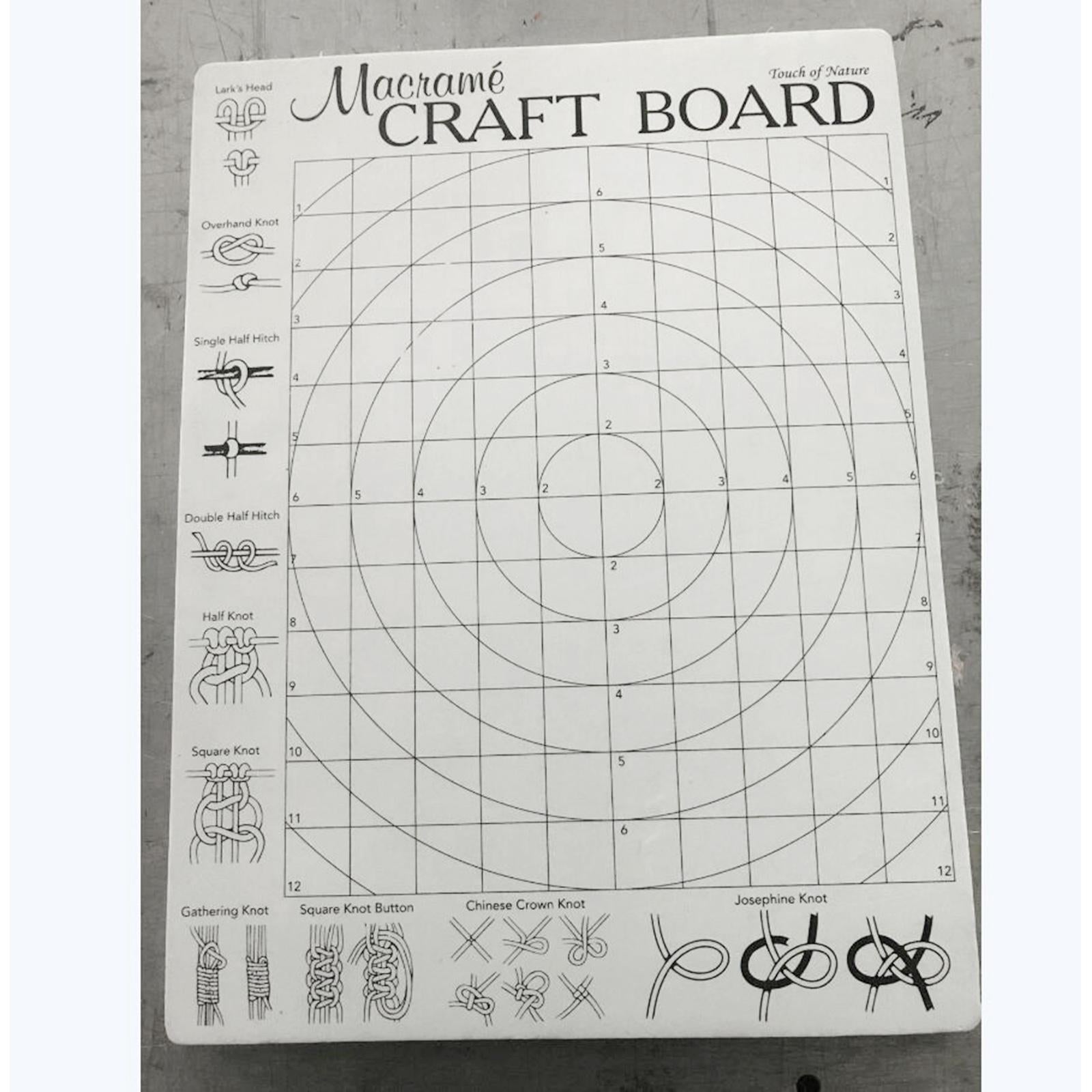 Foam Macrame Board with Grids 30x40cm for Bracelet Craft Macrame Securing