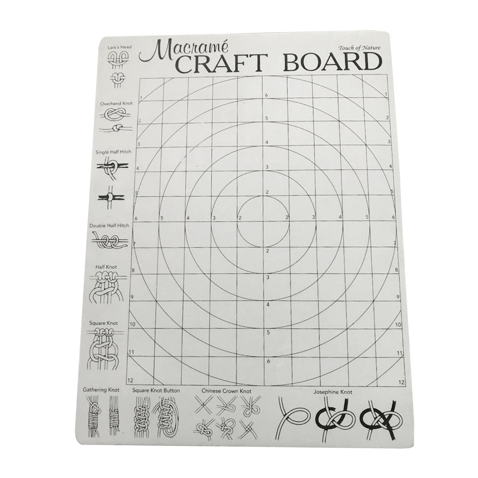 Foam Macrame Board with Grids 30x40cm for Bracelet Craft Macrame Securing