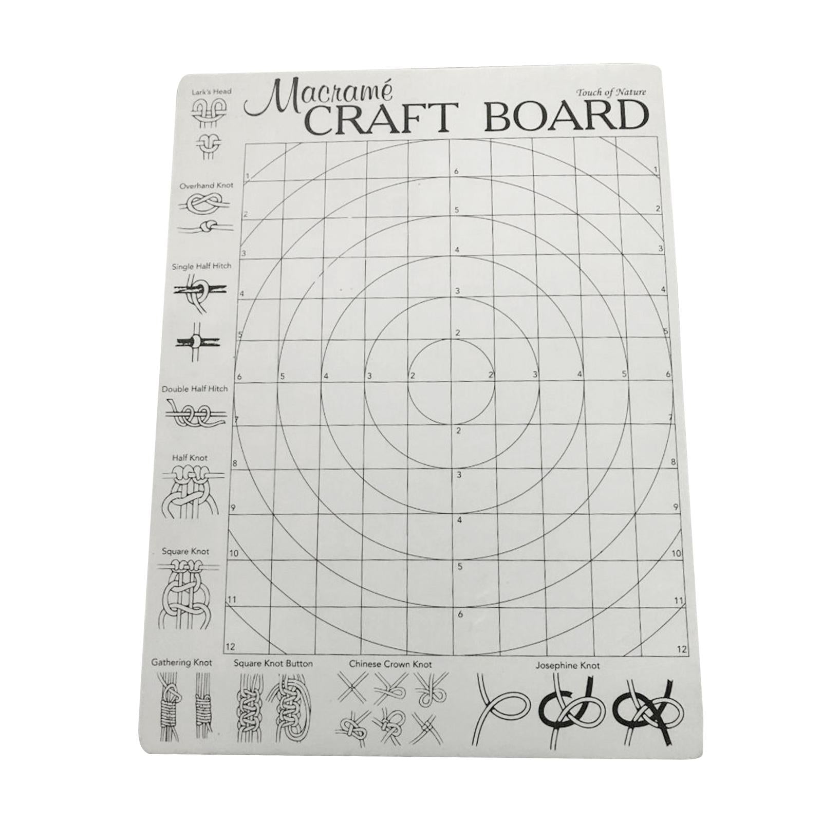 Foam Macrame Board with Grids 30x40cm for Bracelet Craft Macrame Securing
