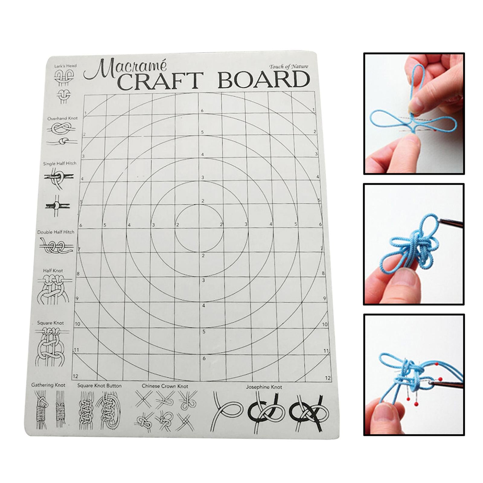 Foam Macrame Board with Grids 30x40cm for Bracelet Craft Macrame Securing
