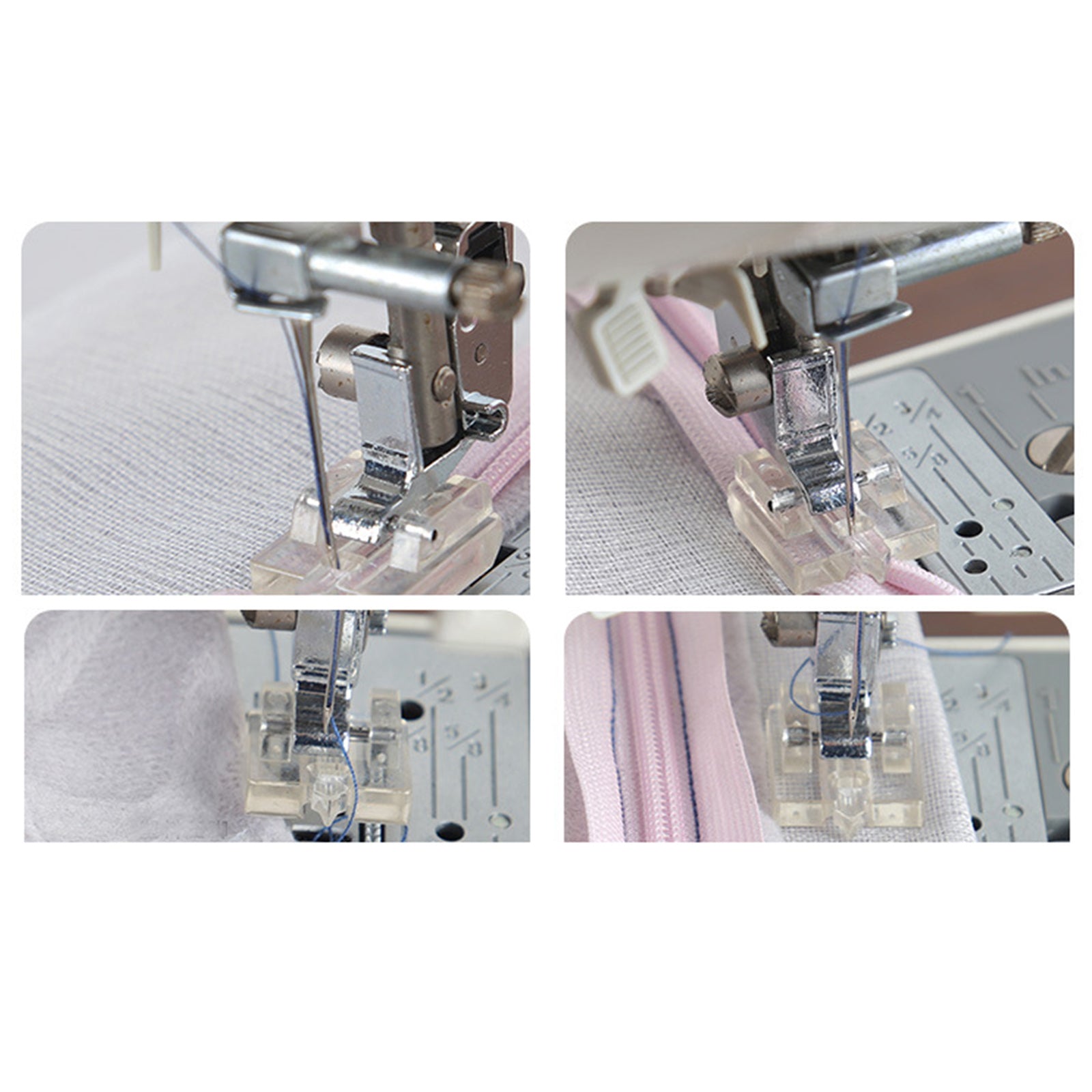 Sewing Machine Foot Presser Invisible Concealed Snap for Butterfly Household