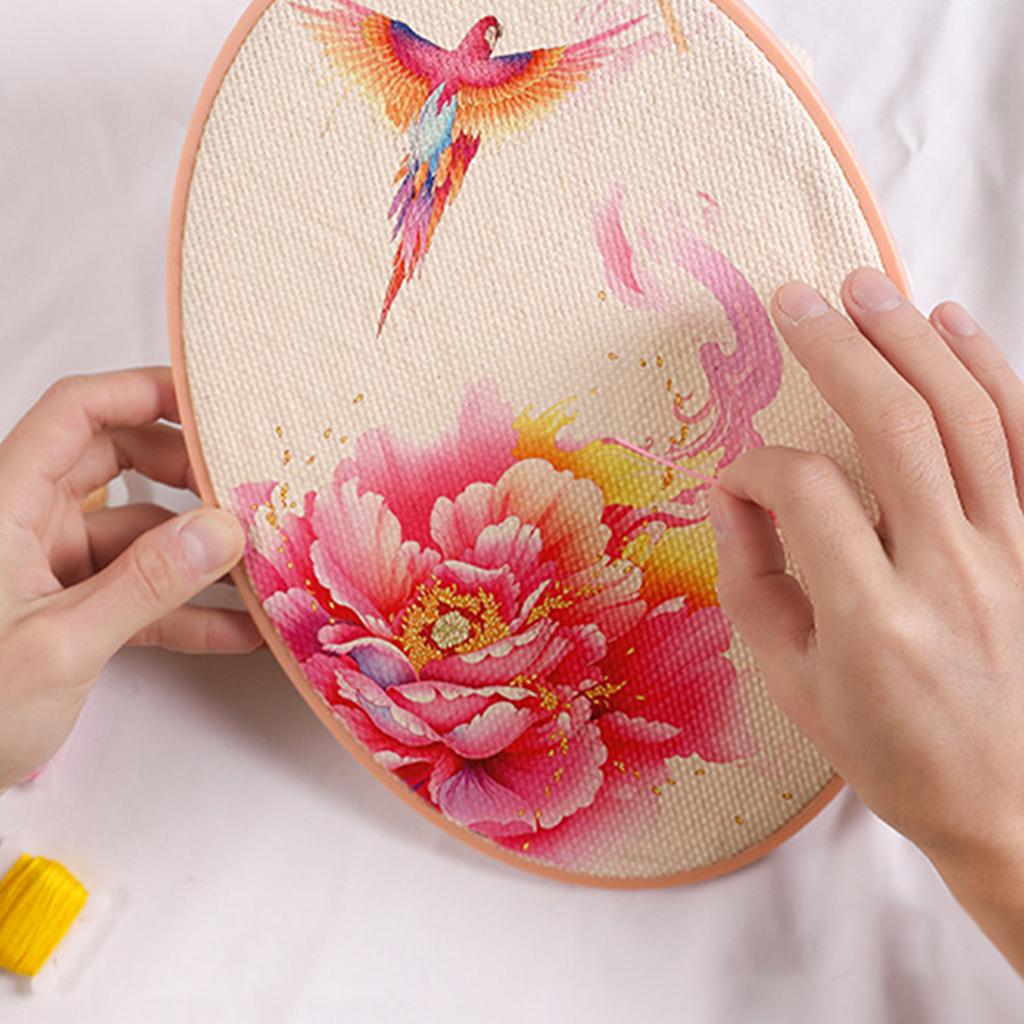 5pcs Plastic Cross Stitch Machine Embroidery Hoop Ring Sewing DIY Tool