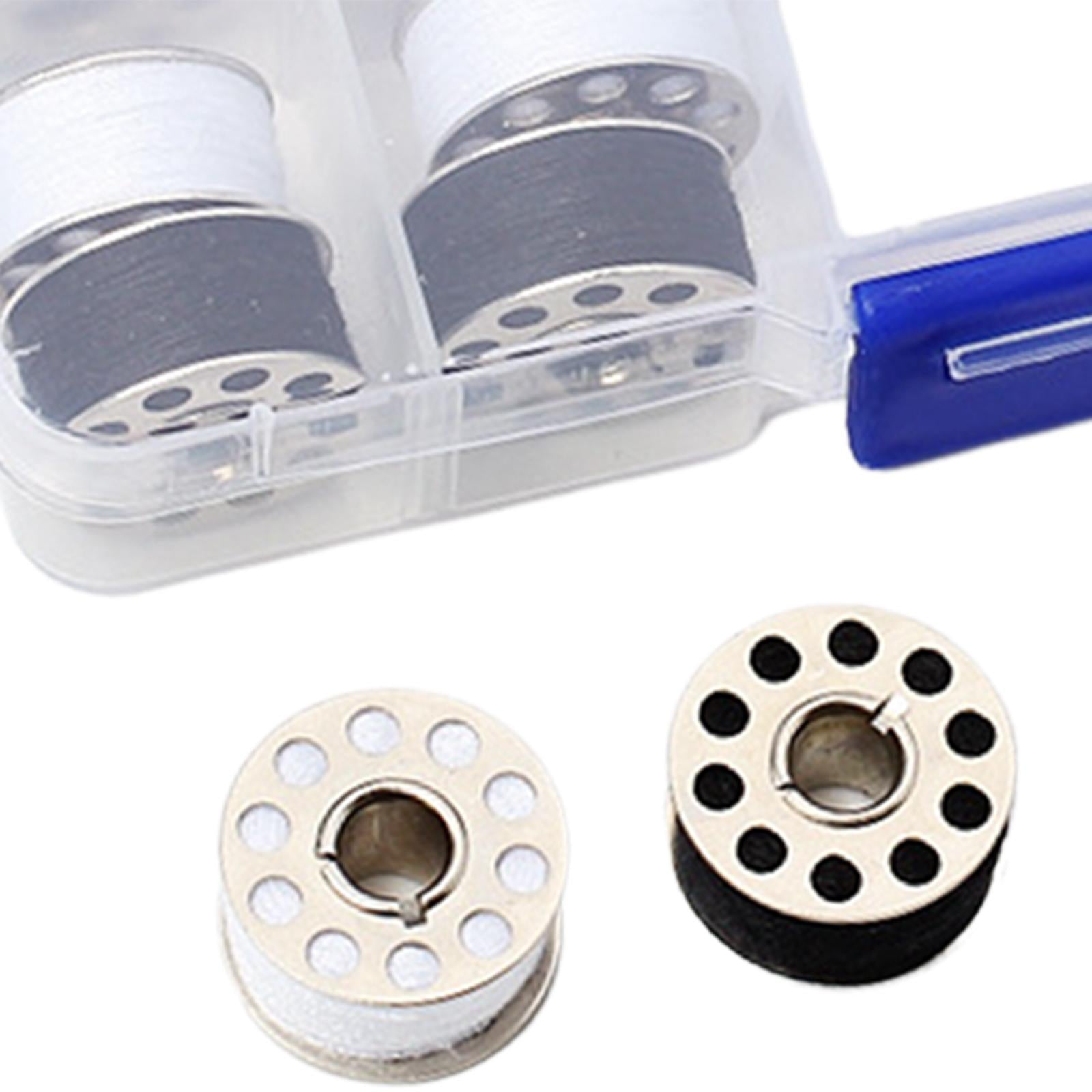 20x Bobbins Thread Spools Sewing Machine with Storage Case Craft Supplies