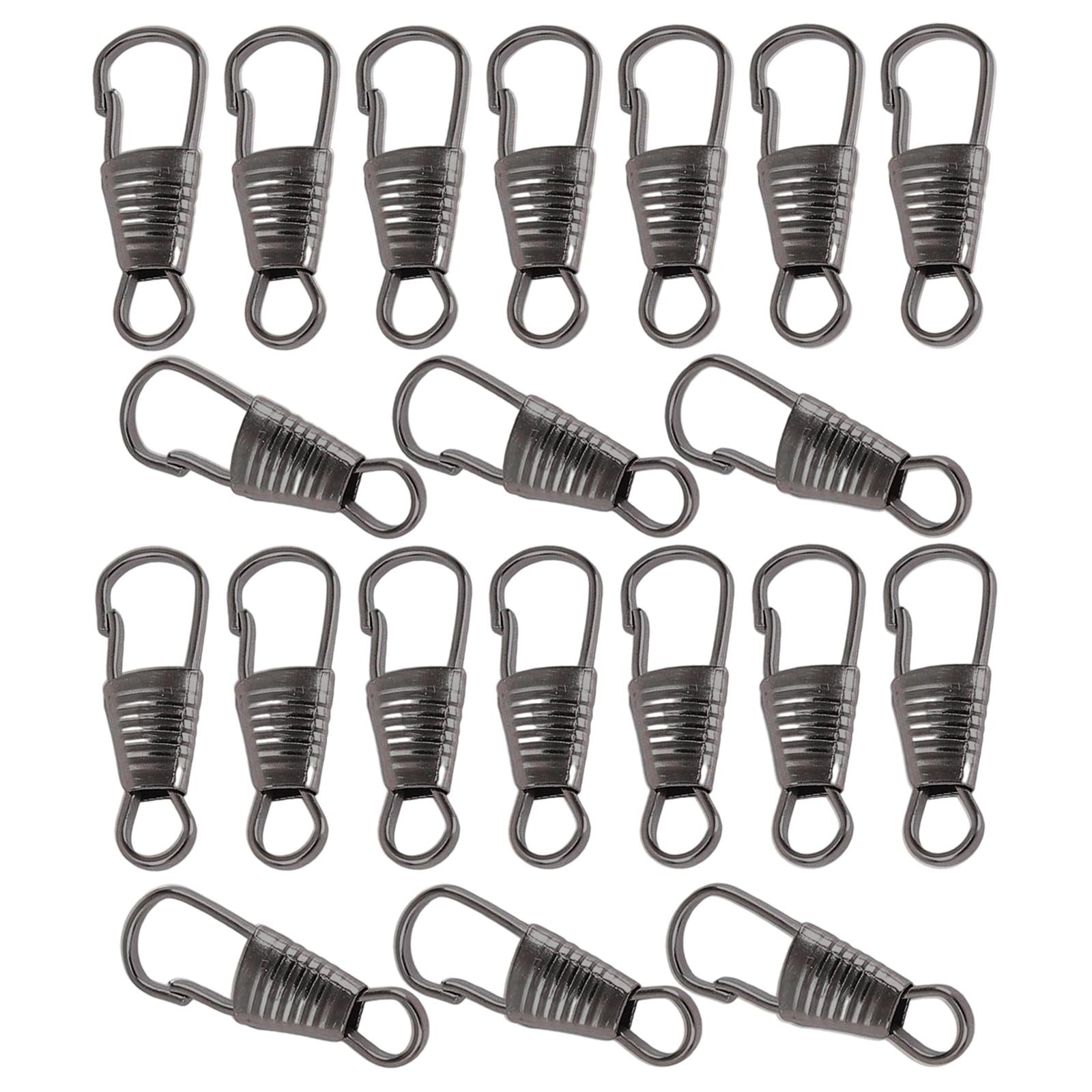 20 Pieces Zipper Pull Detachable Zipper Puller for Coat Boots 4 Colors Clip Dark Silver