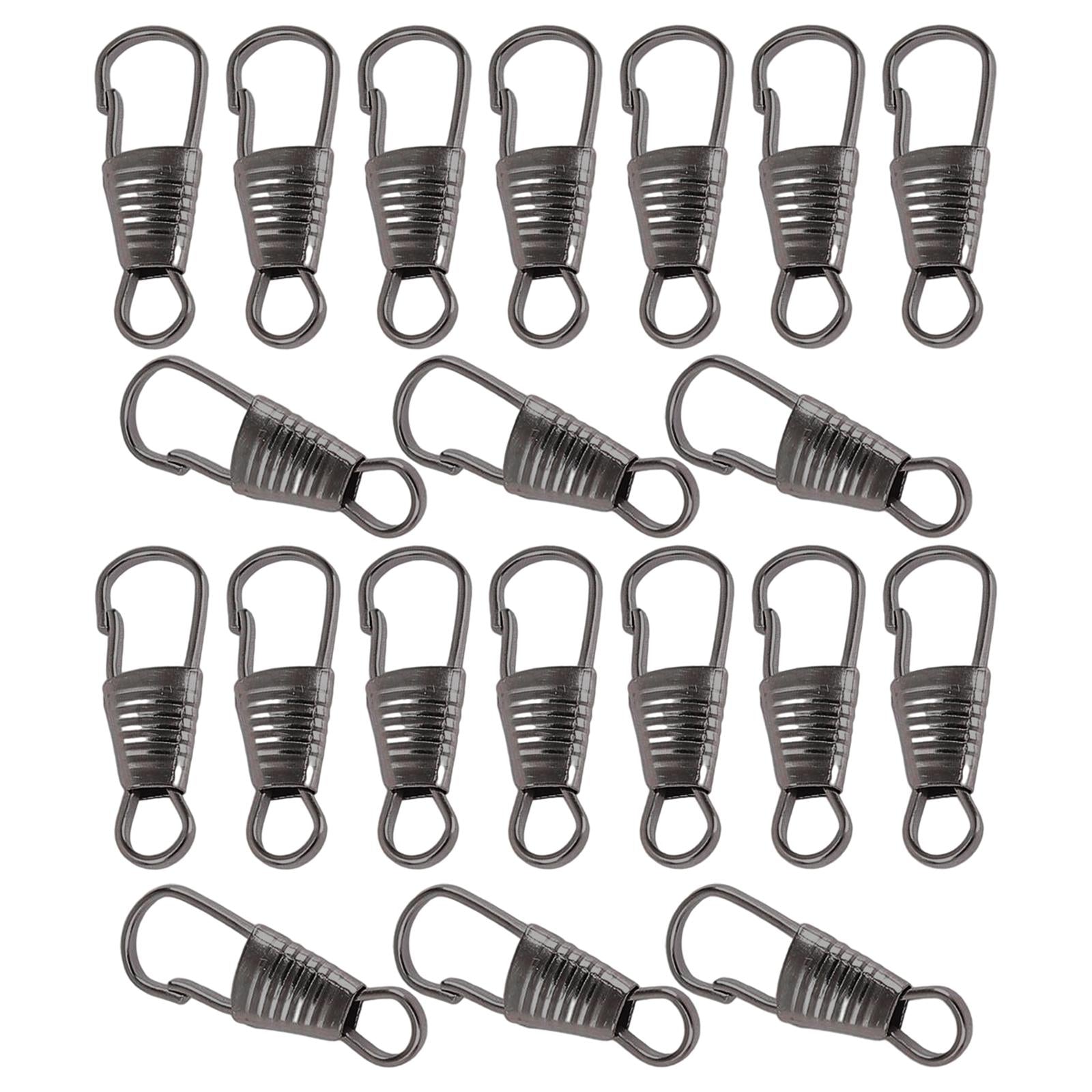 20 Pieces Zipper Pull Detachable Zipper Puller for Coat Boots 4 Colors Clip Dark Silver