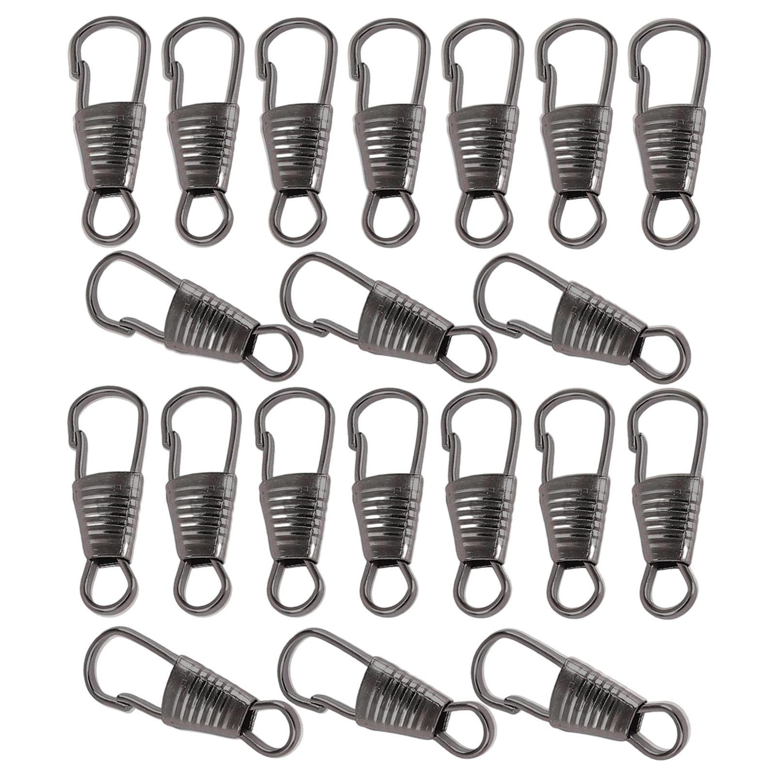 20 Pieces Zipper Pull Detachable Zipper Puller for Coat Boots 4 Colors Clip Dark Silver