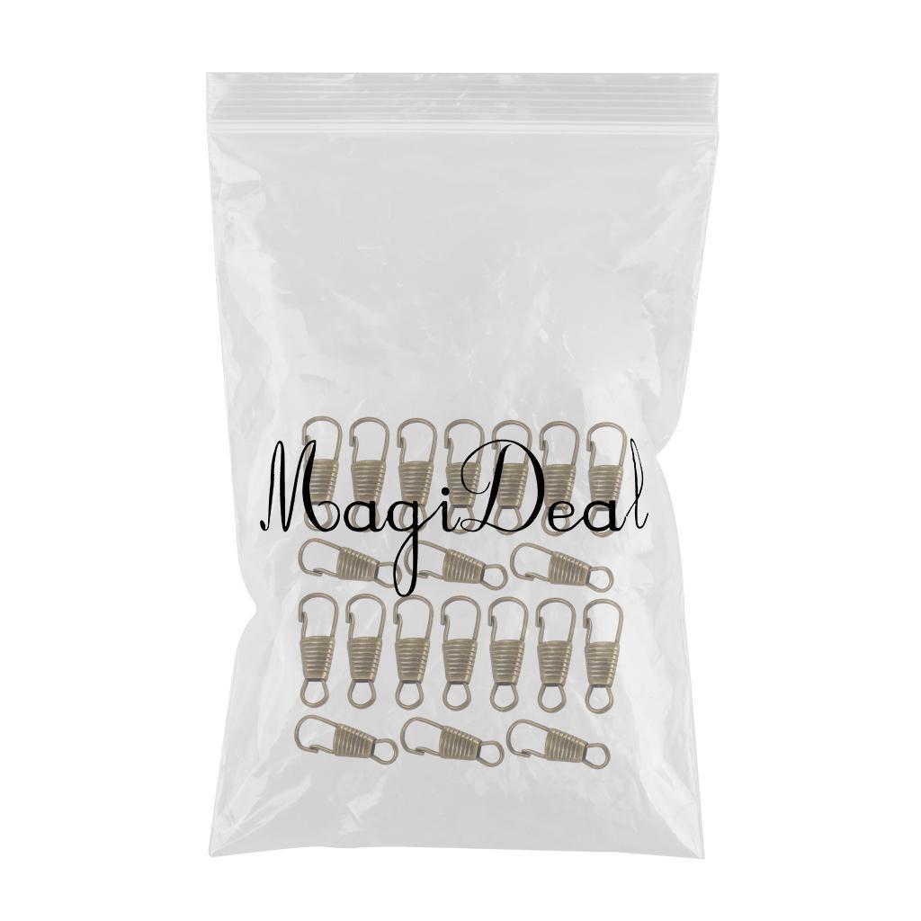 20 Pieces Zipper Pull Detachable Zipper Puller for Coat Boots 4 Colors Clip Copper Color