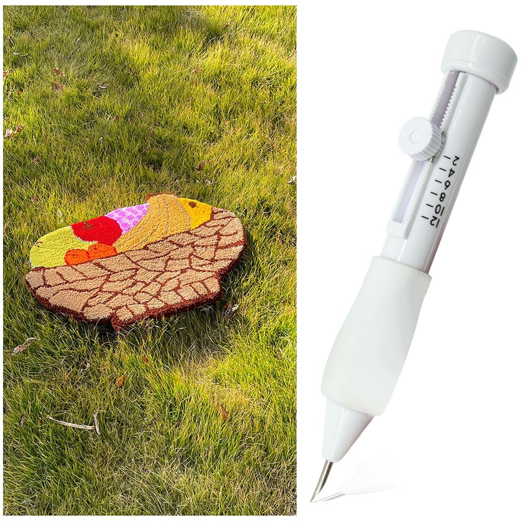 4x Embroidery Punch Needle Pen Set Cross Stitching Tapestry Rug Making Tool