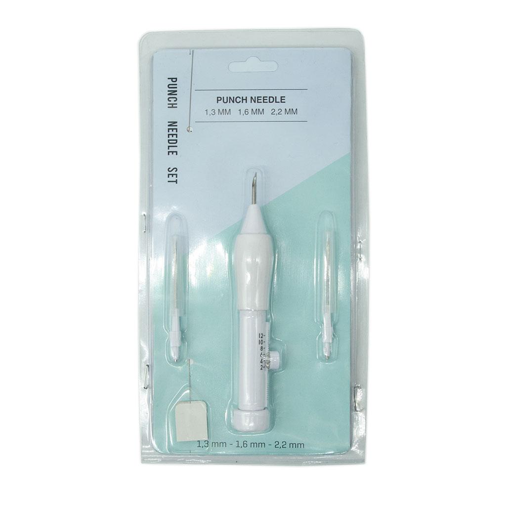 4x Embroidery Punch Needle Pen Set Cross Stitching Tapestry Rug Making Tool