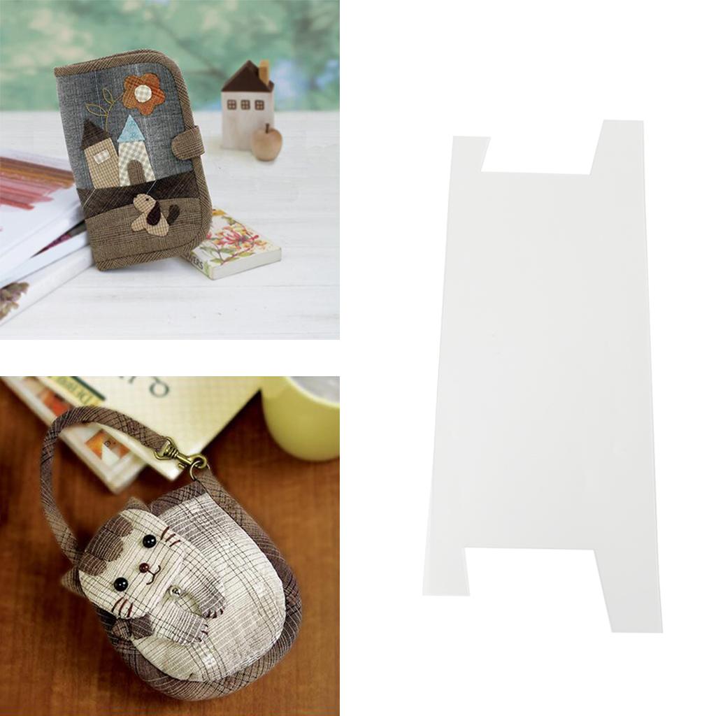 Patchwork Quilting Ruler Stencil Template DIY Stationery Storage Bag S