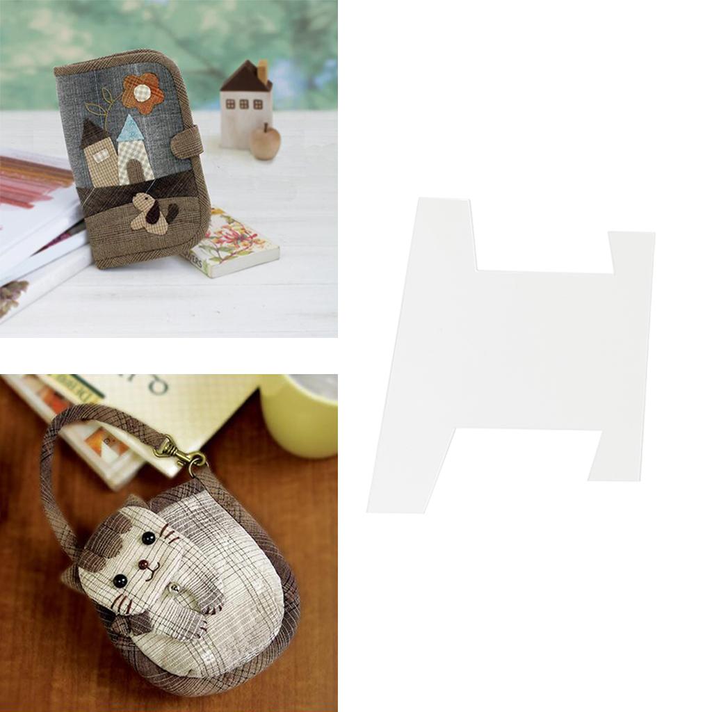 Patchwork Quilting Ruler Stencil Template DIY Stationery Storage Bag L