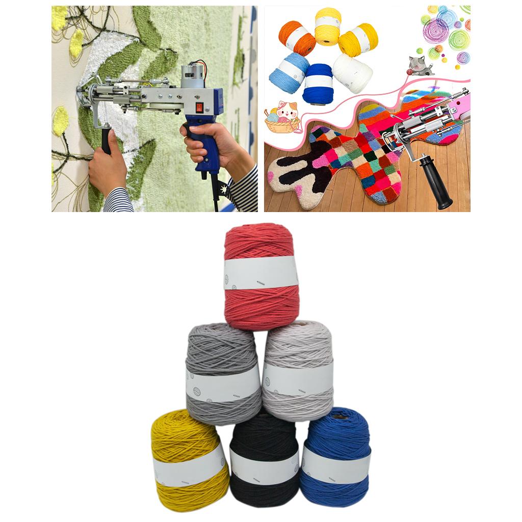 Tufting Rugs Yarn Tapestry Carpet Cushion Making for w/Electric Tufting Gun Dark Color