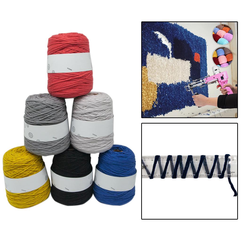 Tufting Rugs Yarn Tapestry Carpet Cushion Making for w/Electric Tufting Gun Dark Color