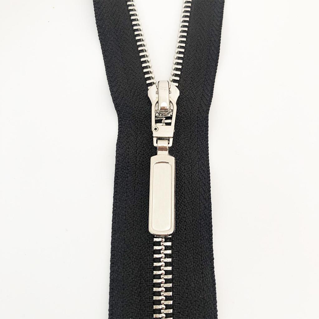 10x Zipper Pull Zipper Heads for Jacket Luggage Suitcase Skirt Bags Silver