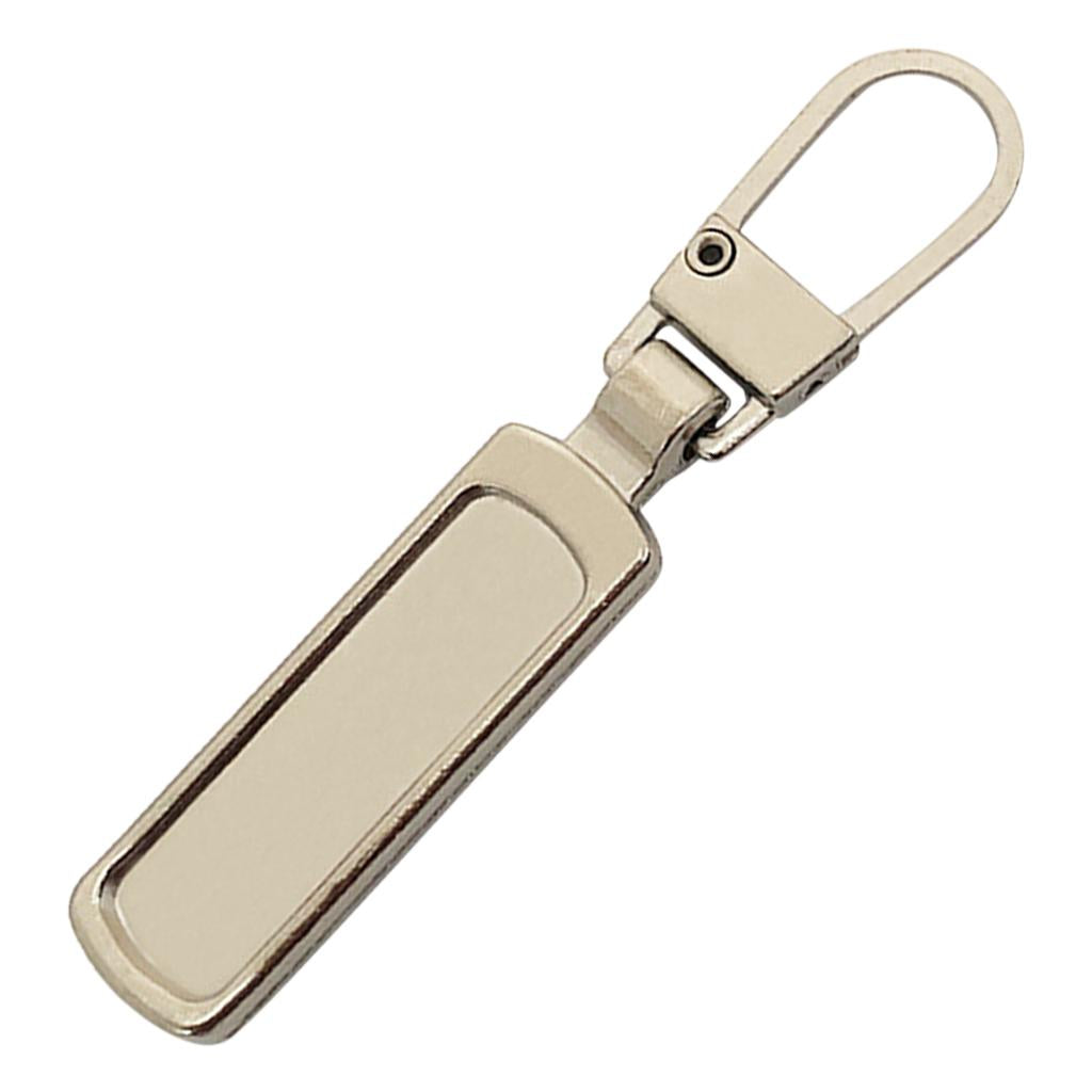 10x Zipper Pull Zipper Heads for Jacket Luggage Suitcase Skirt Bags Silver