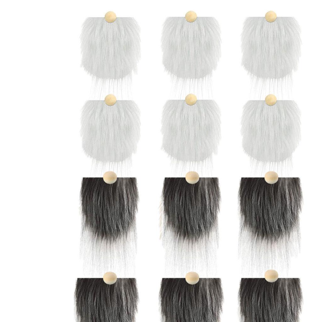 Faux Fur Fabric Gnome Beard Costume Fur Fabric Patches DIY Decoration Craft
