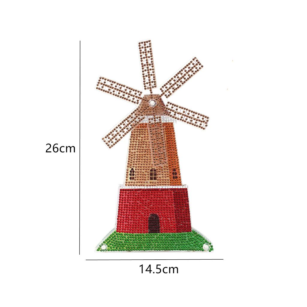 Ornaments Painting by Numbers Kit Diamond Painting Decorations Home Decor Windmill