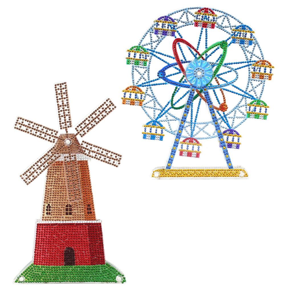 Ornaments Painting by Numbers Kit Diamond Painting Decorations Home Decor Windmill