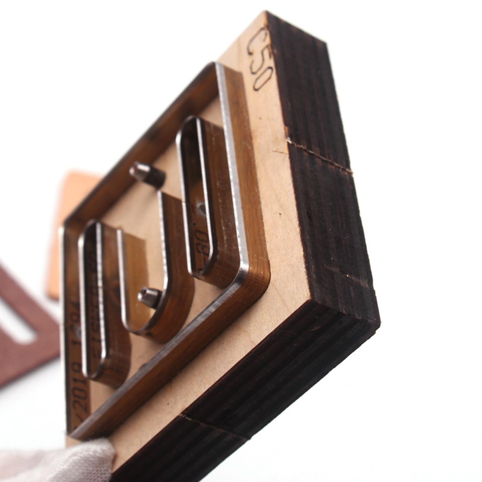 Leather Craft Cutting Die Template DIY Stencils Hollow Mold Belt Buckle