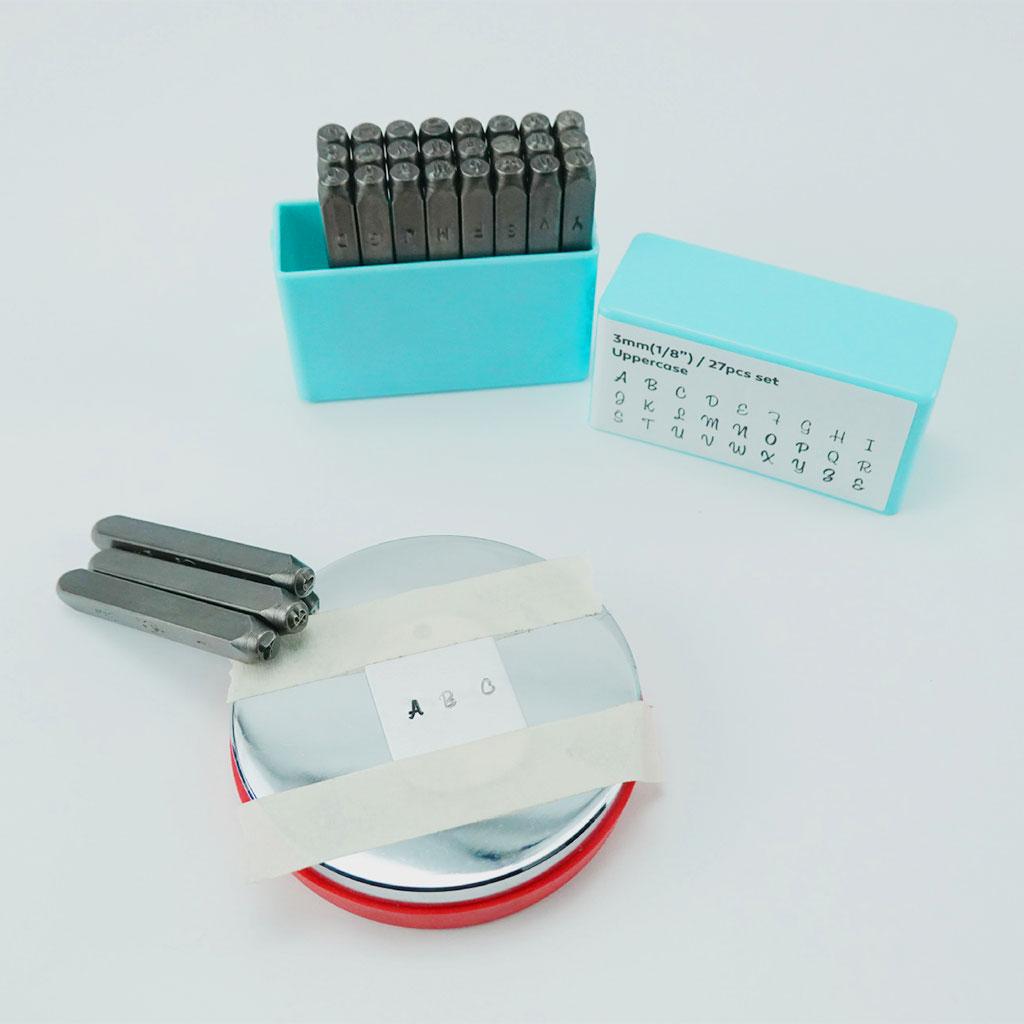 Metal Leather Stamping Kit for Jewelry Making Imprinting Numbers Stamp Punch