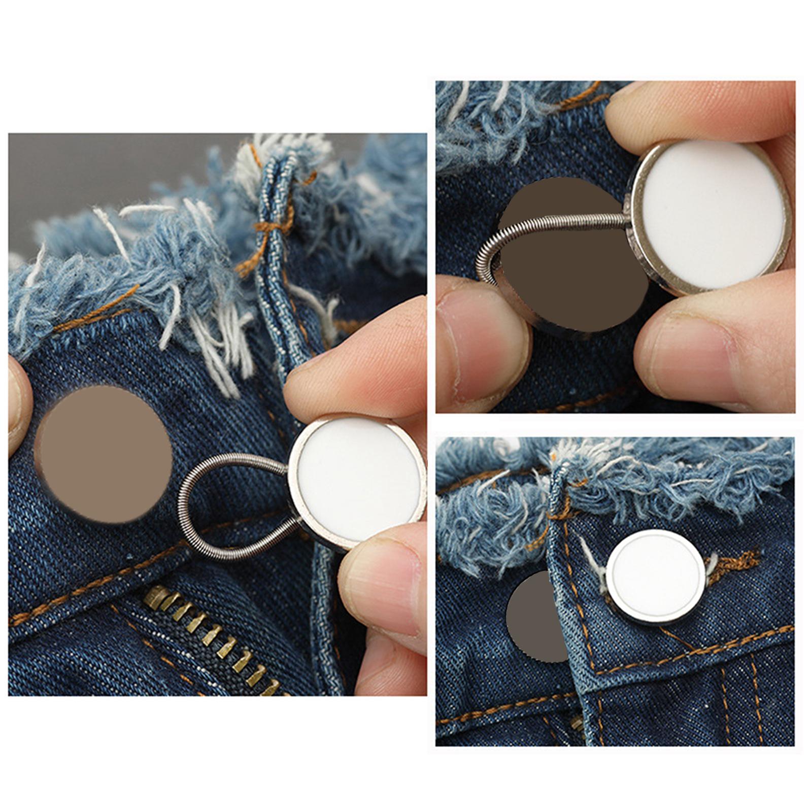20Pcs Waist Band Extender Button for Shirt Collar Maternity Pregnancy black